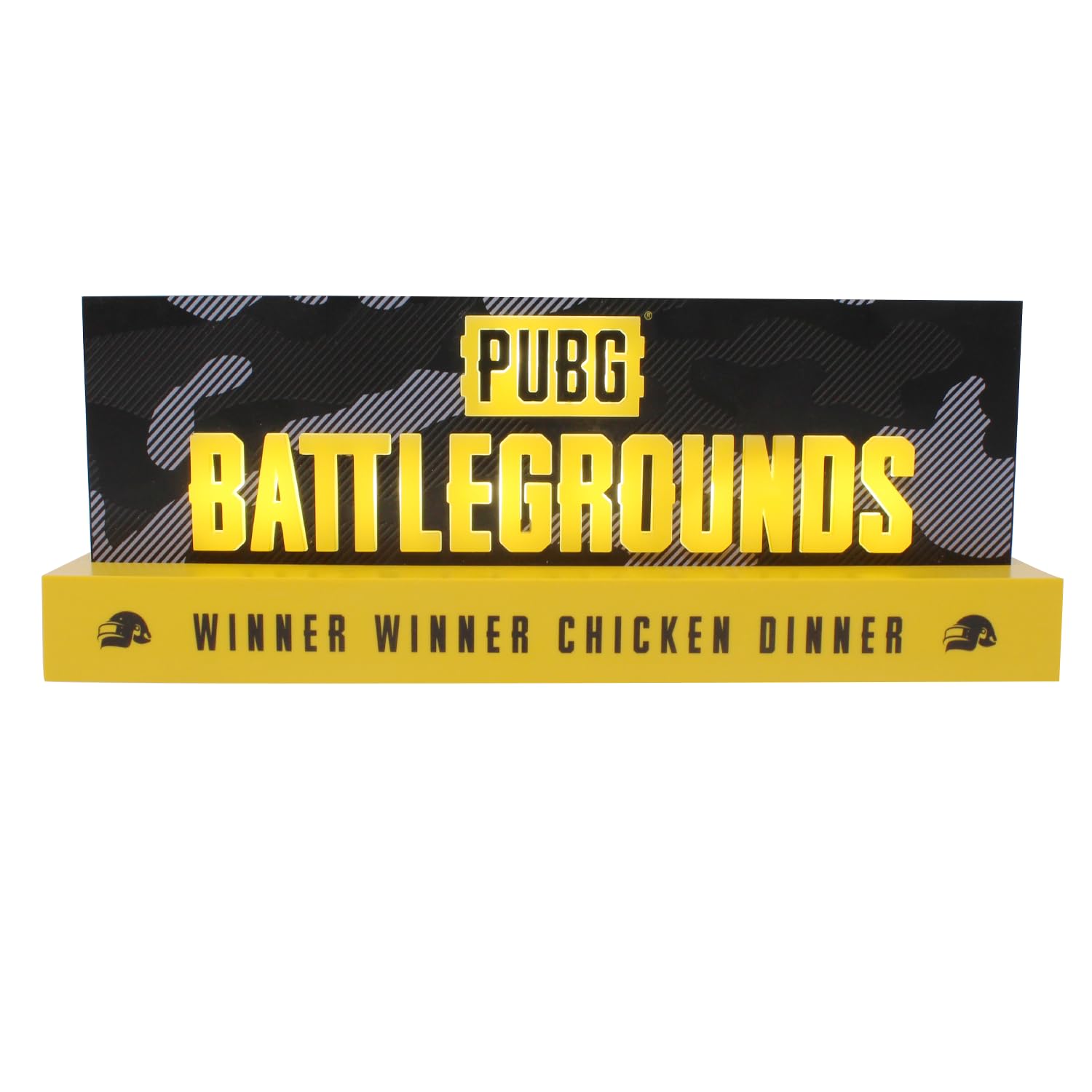 NEAMEDIA PUBG: Battlegrounds 3D LED Mood Light - Black, Modern Style - Gaming Decoration Lamp