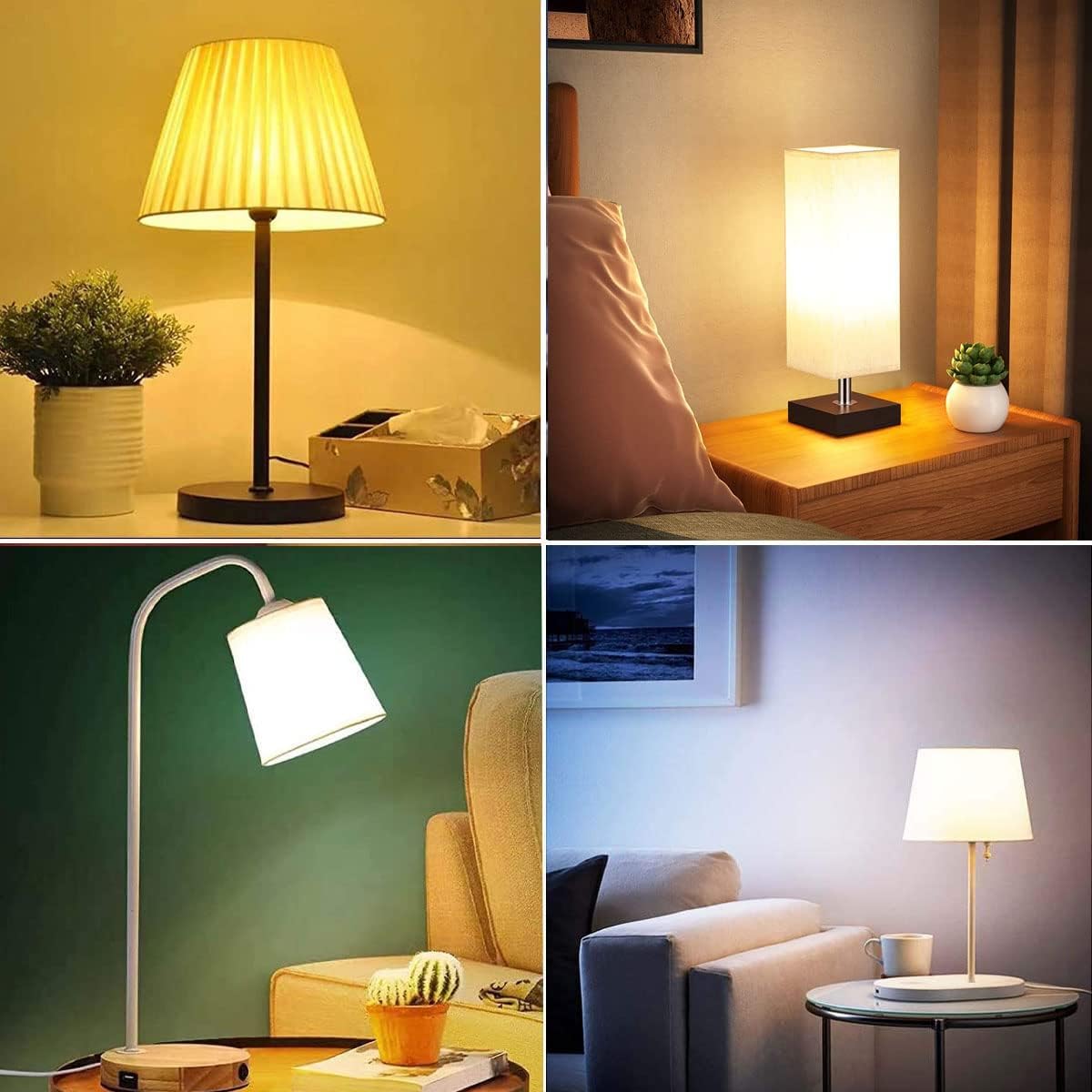 Afinsea 4 Pack Rgb Color Changing Light Bulbs With Remote,Rgbw Led Light Bulbs,9W Warm White 6500K,16 Color Multicolor A19 E27 D