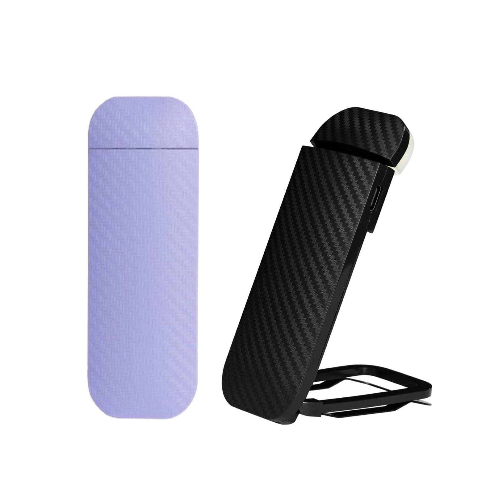 HEMONNKAM 2 Pack Rechargeable Reading Light, Clip-on Book Light, Purple+Black
