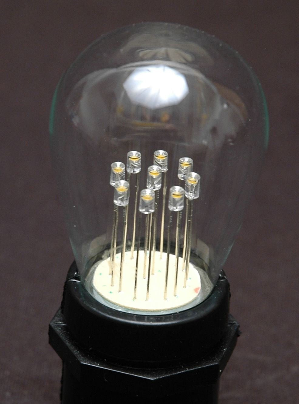 Novelty Lights 5 Pack Led S14 Outdoor Patio Edison Replacement Bulbs, Warm White, E26 Medium Base, 1 Watt