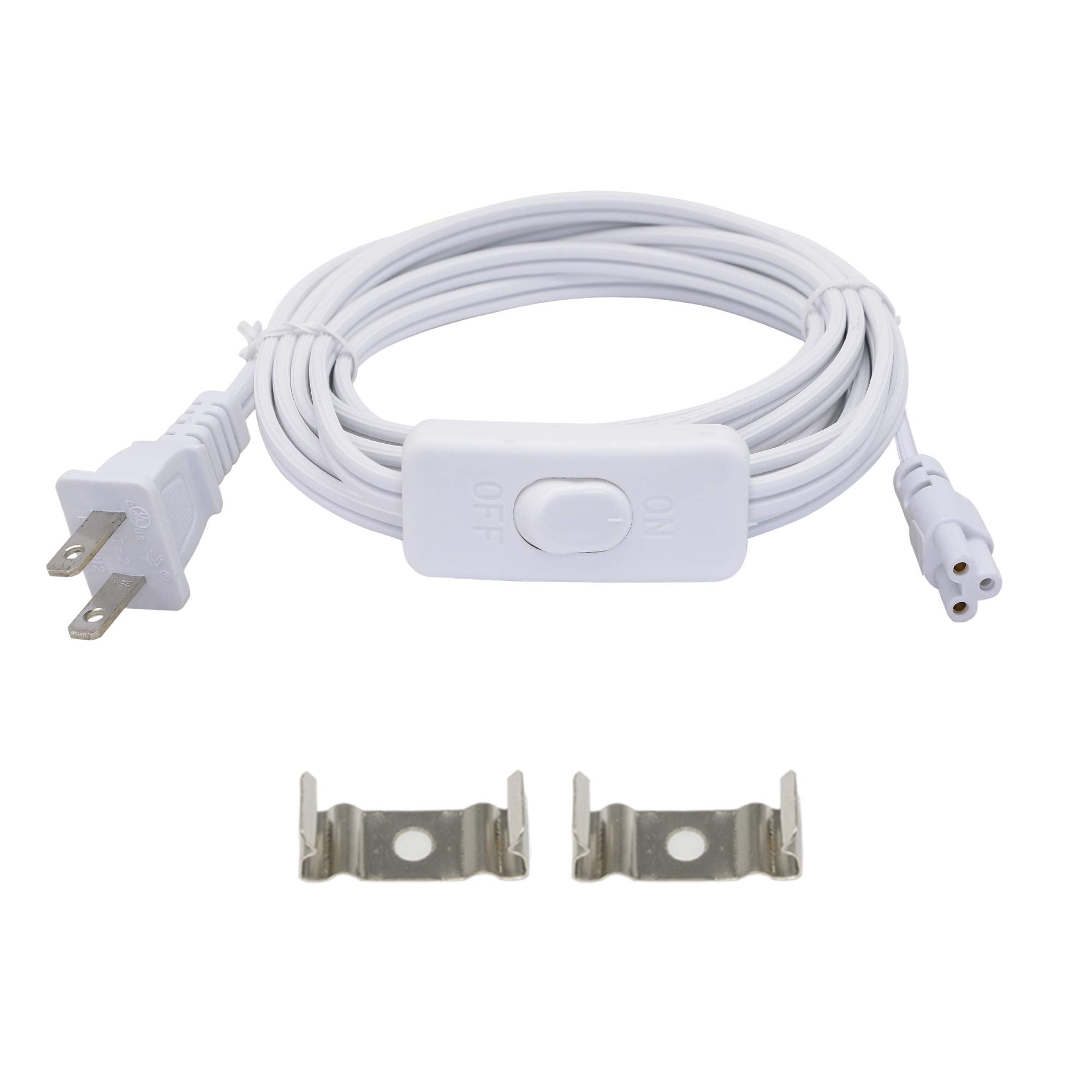 Sinloon Ul-Lp Certification 18Awg T5 T8 Led Wire Connector Power Cord Led Tube Power Extension Cord With On/Off Swith Us Plug Fo