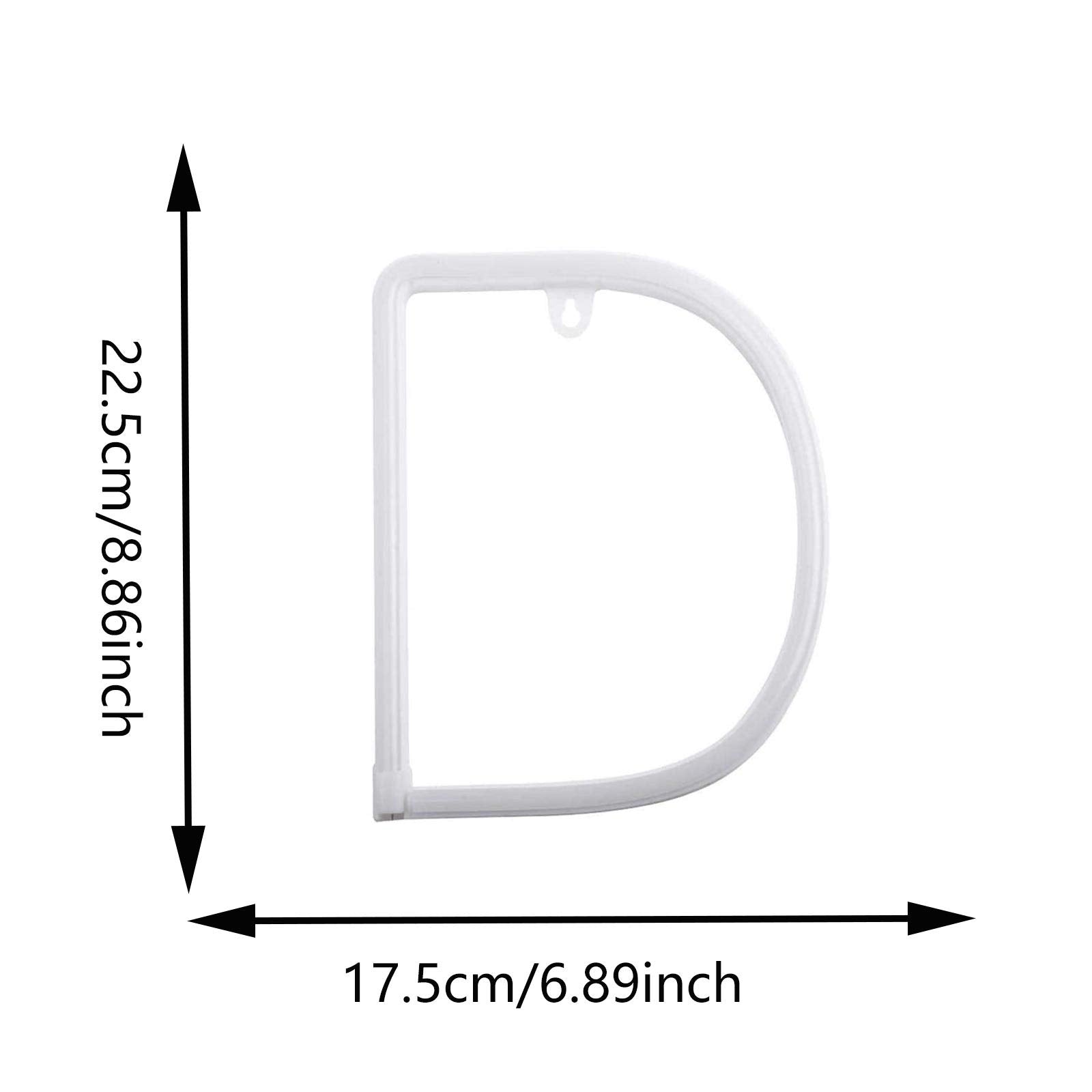 ENUOLI LED Blue Neon Letter Sign, Model nNH.D-B, Plastic, Battery/USB Operated, Decorative Lights for Children Room, Wedding, Party