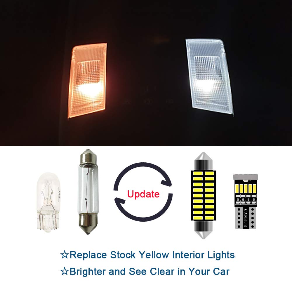 Awalited 9Pcs F150 Interior Led Lights Kit Super Bright Led Map Dome Light Bulbs For 2009 2010 2011 2012 2013 2014 Ford F150 Pickup All Models