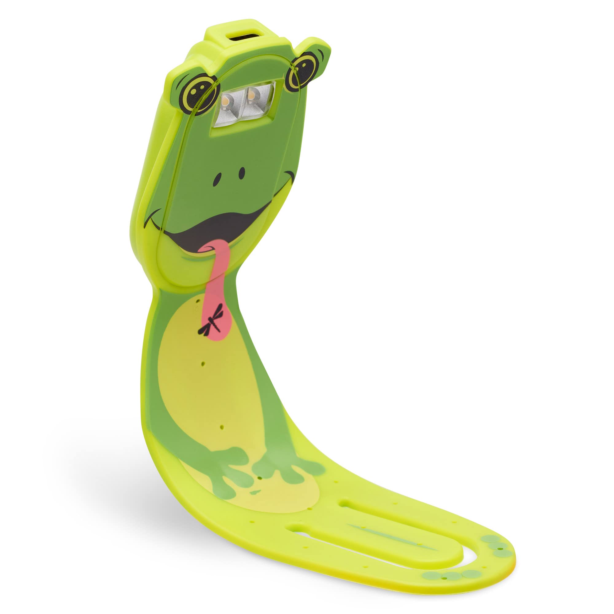 Gifts For Readers & Writers Flexilight Pal Bookmark Reading Light - Rechargeable Led Clip On Lamp, Frog Color, Model Flp