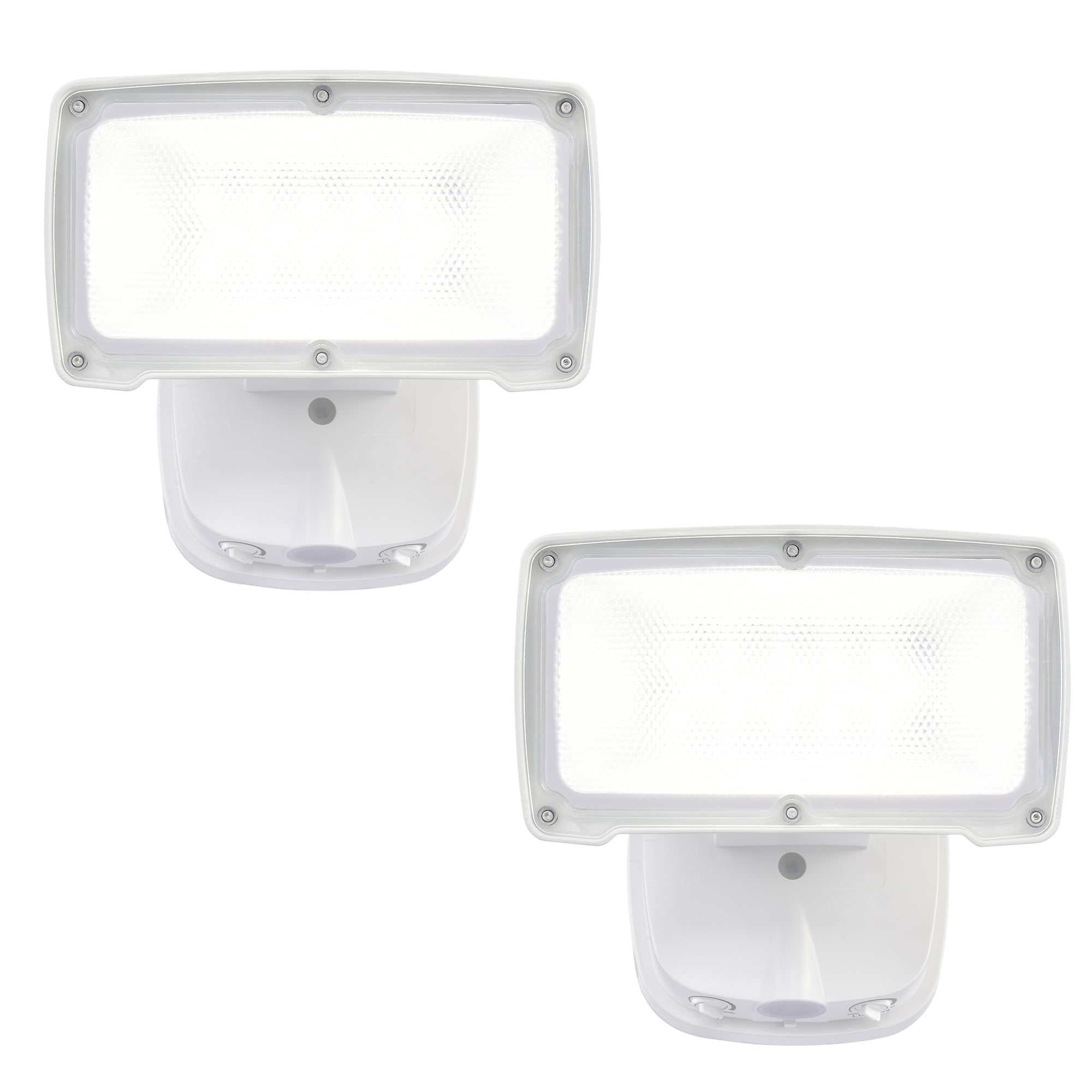 26W Flood Lights Outdoor, Integrated LED Security Light Fixture with 1 Adjustable Head, Adjustable Brightness and Color, Dusk to