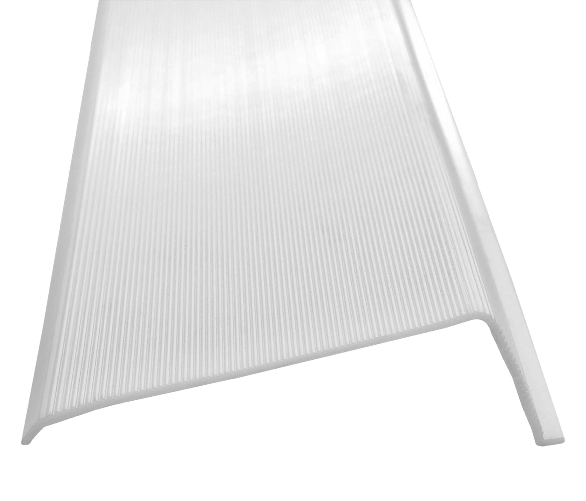 Beam Lighting Under Cabinet Light Cover Replacement | White Ribbed Acrylic Diffuser (L-Shaped, 18 '')