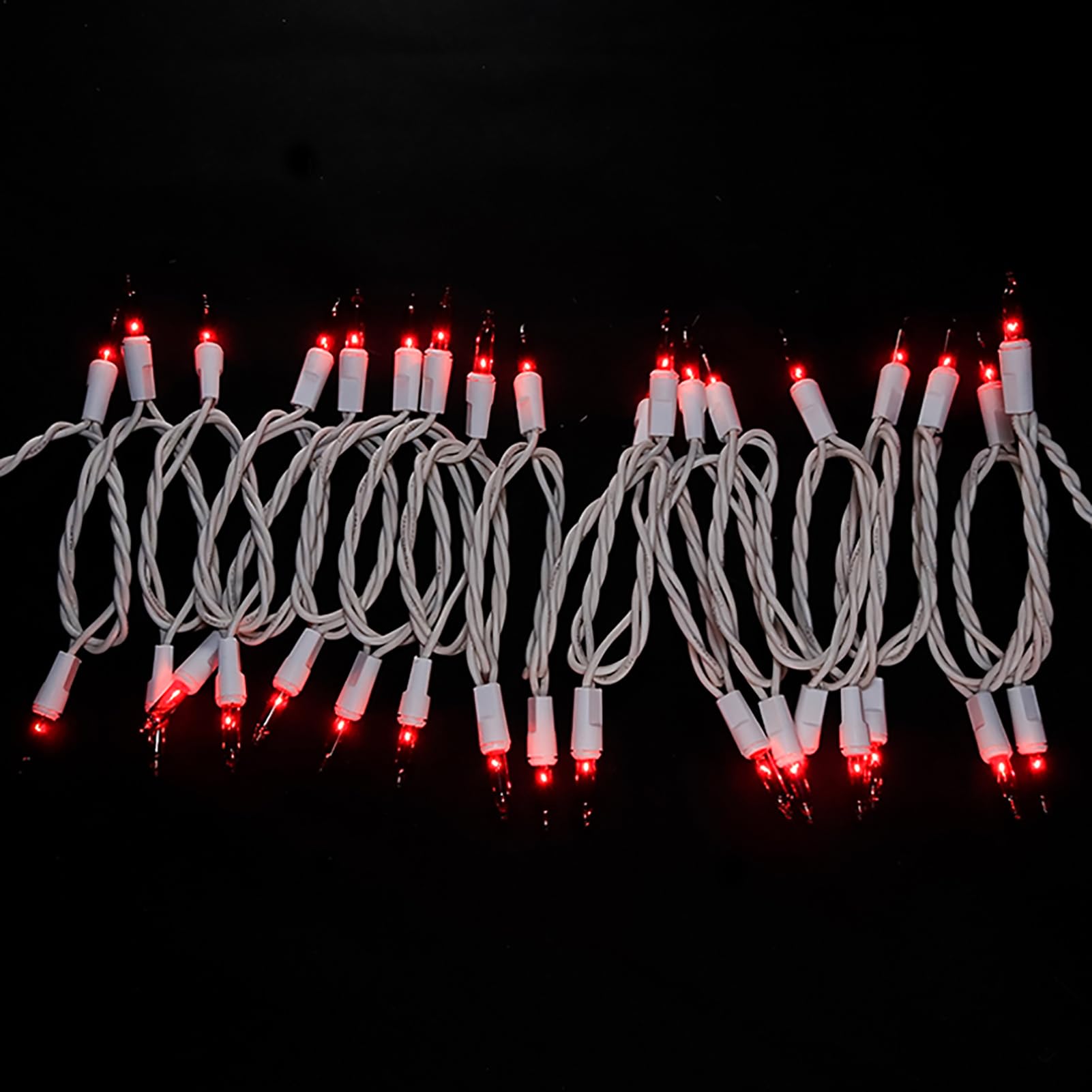 Multi-Sparking Red Christmas String Lights - 35 Count Incandescent Mini Red Christmas Lights For Small Tree, Crafts, Indoor And