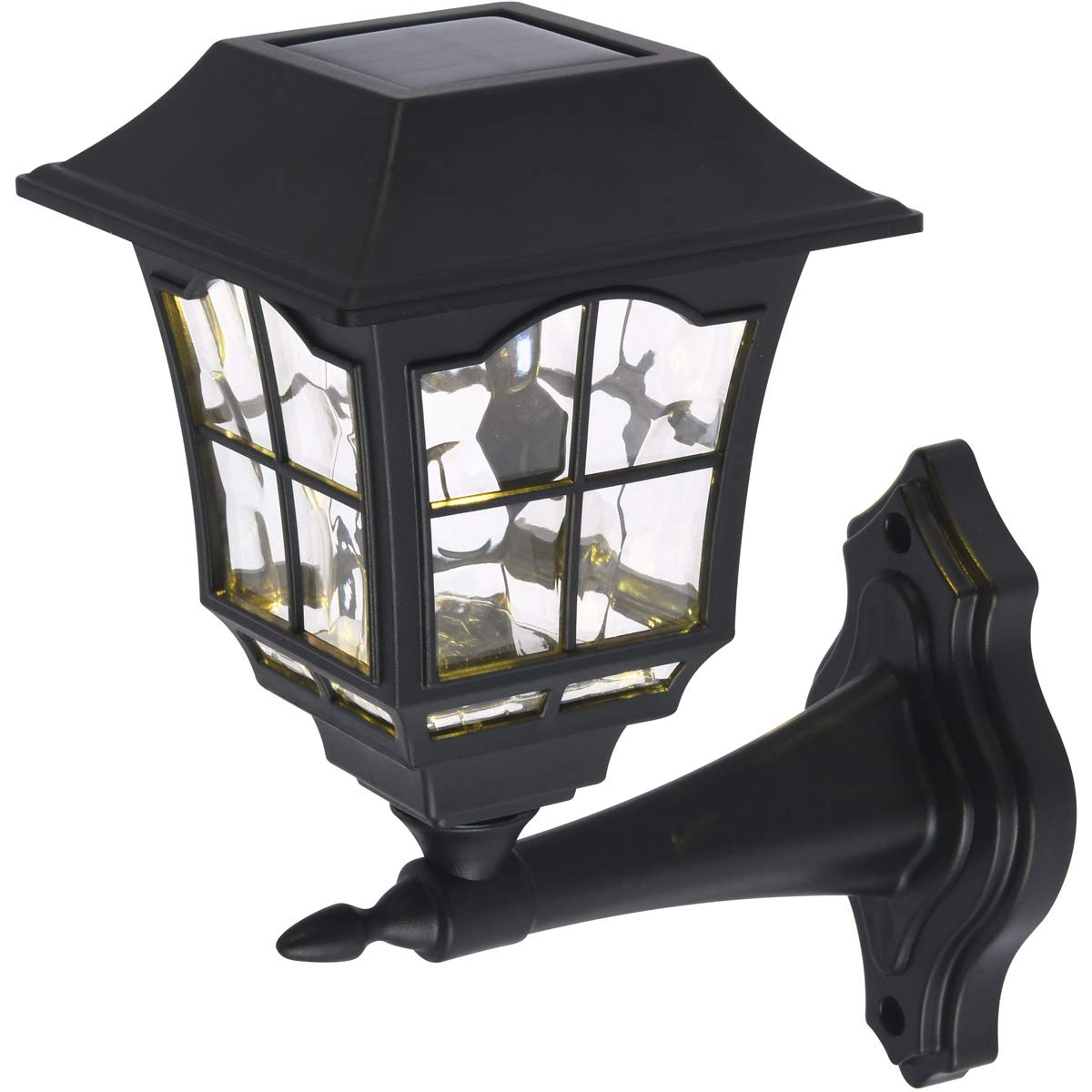 Geakv Black Led Wall Light Pack Of 4 - Modern Outdoor Decorative Lighting, 3000K, Metal