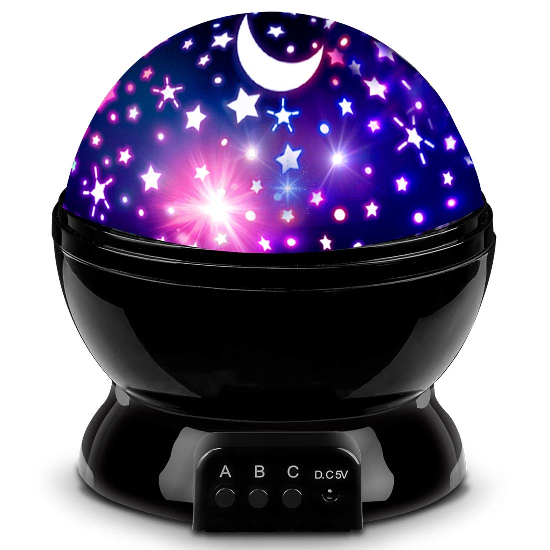 MOKOQI Star Projector Night Lights for Kids, Birthday Gifts for 1-4-6-14 Year Old Girl Boy Kids Bedroom, Glow in The Dark Stars 