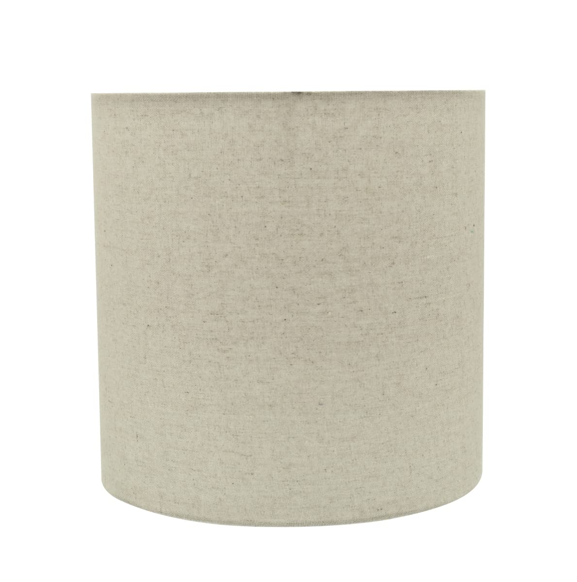 Aspen Creative Drum Lamp Shade, 8in Wide, Ash Beige, Linen, Model 31226A