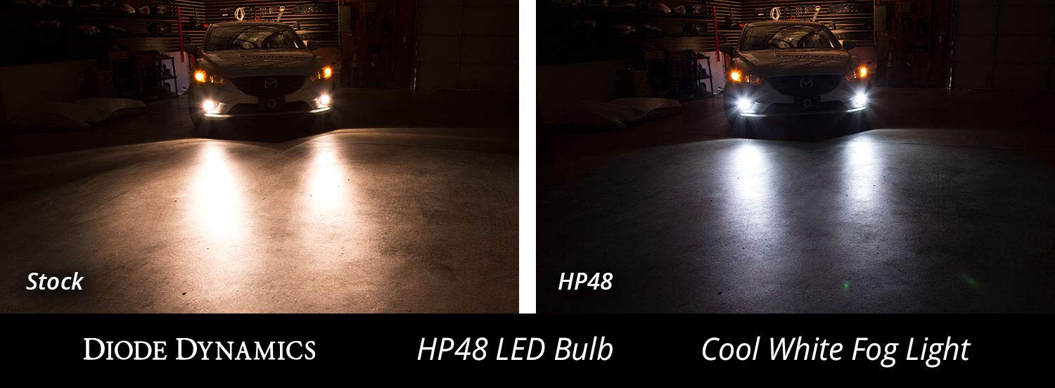 Diode Dynamics Hp48 Led Fog Light Bulbs Compatible With 9005 Bulb Size (Pair)