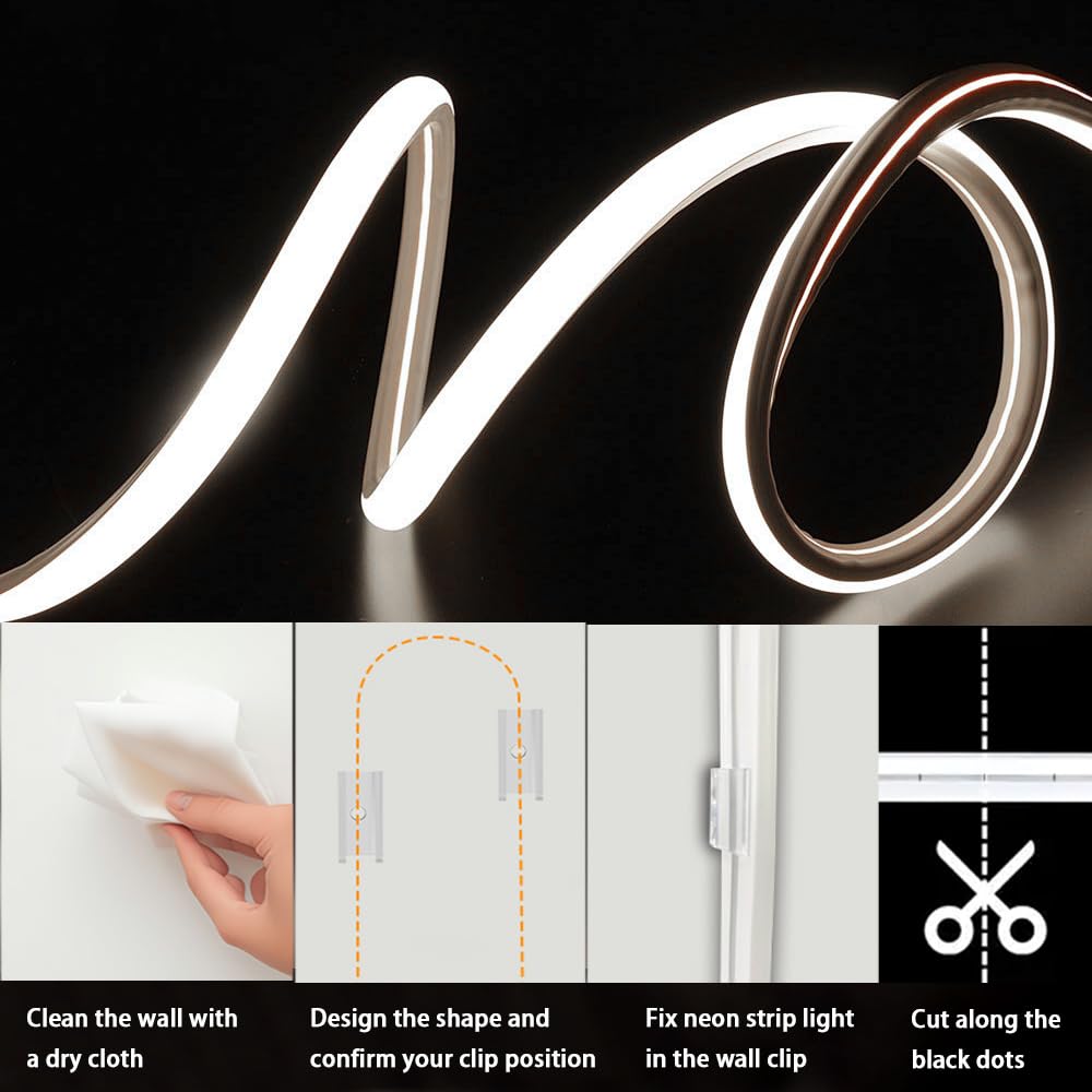 Zslaifu Usb Led Light Strip  16.4Ft 5V White Led Strip Lights  Dimmable Mirror Led Lights Strip  Usb Light For Bedroom  Cabinet  Kitchen  Diy Lighting (Power Adapter Not Included)