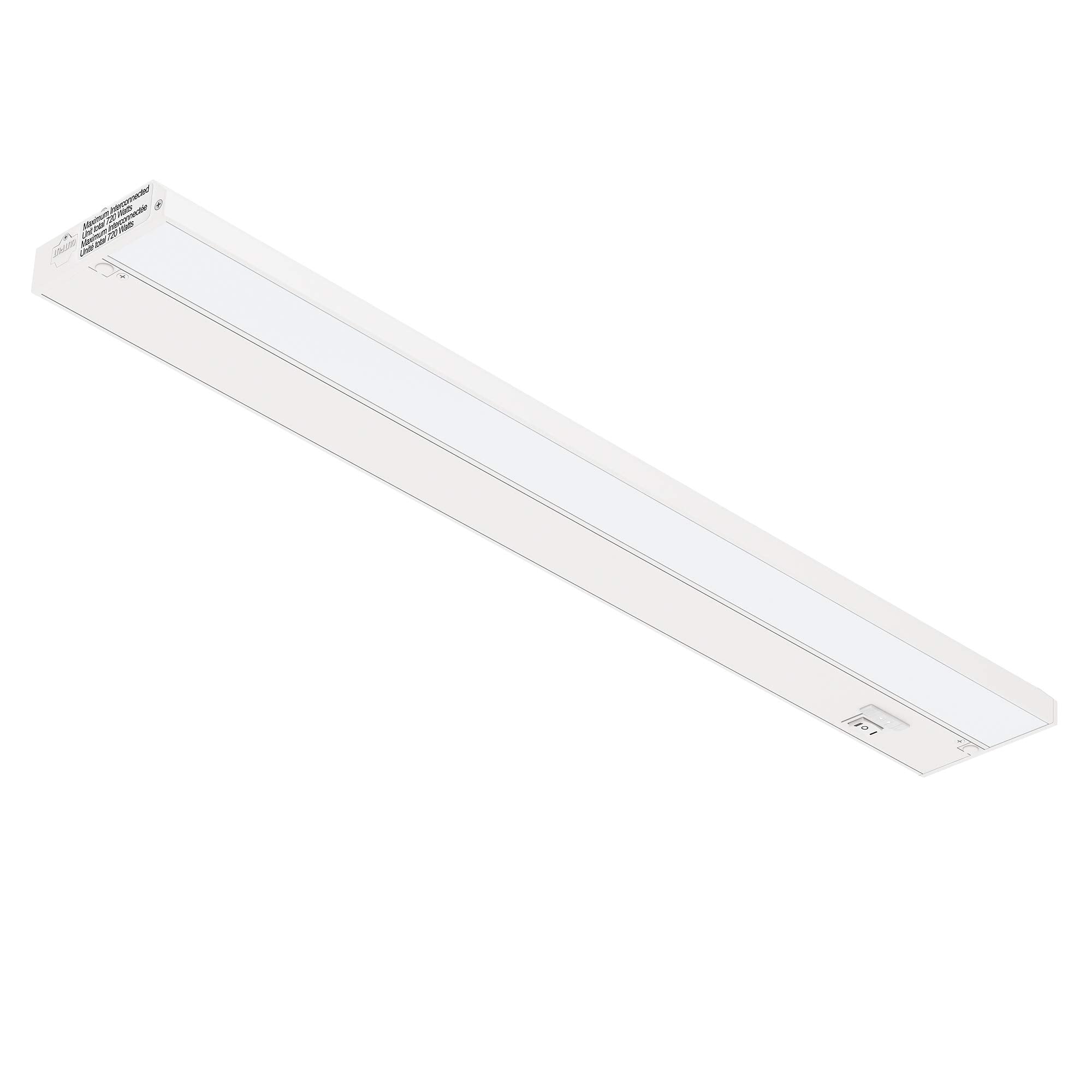 GETINLIGHT LED Under Cabinet Lighting 3 Color Levels Dimmable 24-inch White Metal IN-0210-3