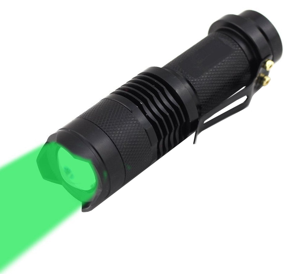 WAYLLSHINE SK-68 Green LED Flashlight - Scalable, 3 Mode, Aluminum for Hunting & Night Vision