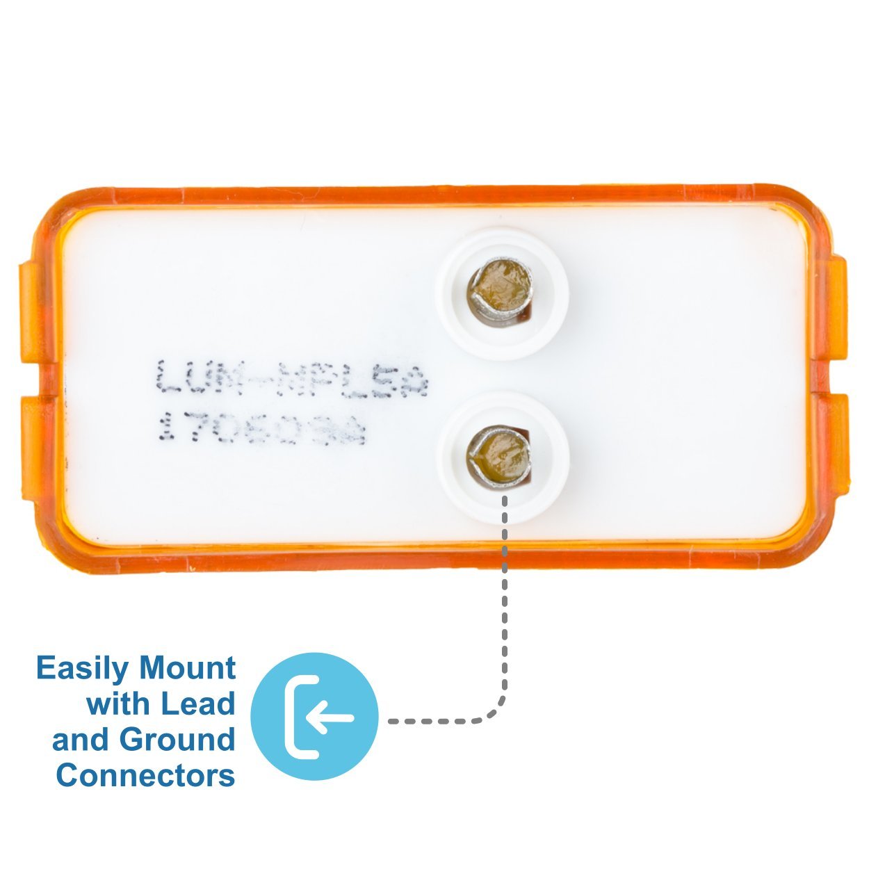 Lumitronics Rv Mini Thin Line 37 Series Sealed Led Marker/Clearance Light (Amber)
