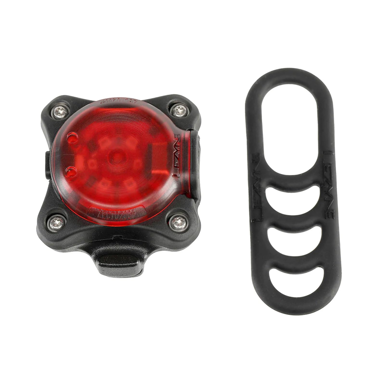 LEZYNE Zecto Drive 200+ Bicycle USB Rechargeable IPX7 Waterproof LED Rear Light w/Multiple Solid & Flash Modes | Silicone Rubber