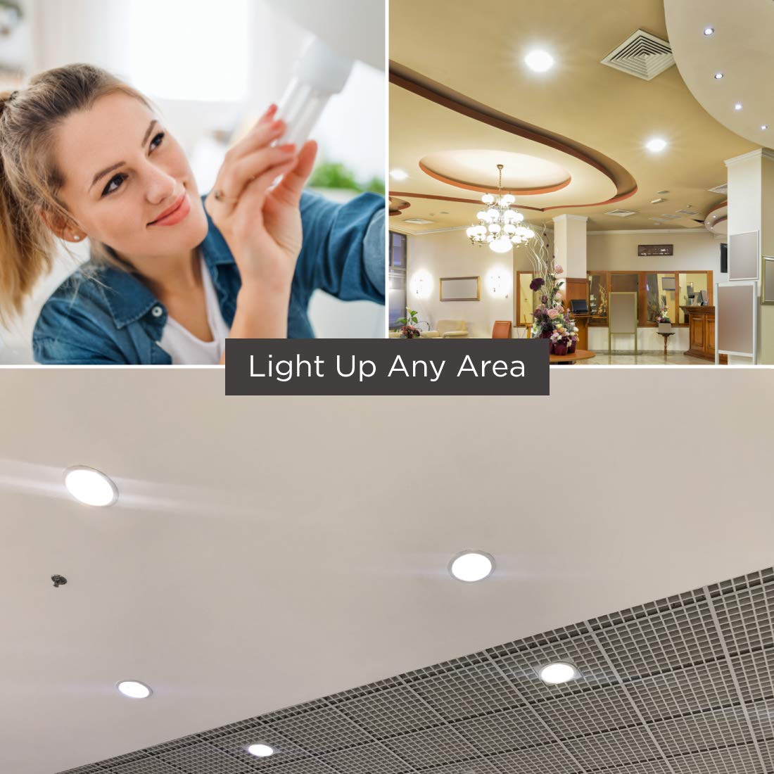 Goodbulb 26 Watt Cfl Light Bulbs | 4 Pin G24Q-3 Base 6500K Full Spectrum | 26W High Output 1800 Lumens | Double Tube Compact Fluorescent Light Bulbs Plug-In | 10 Pack