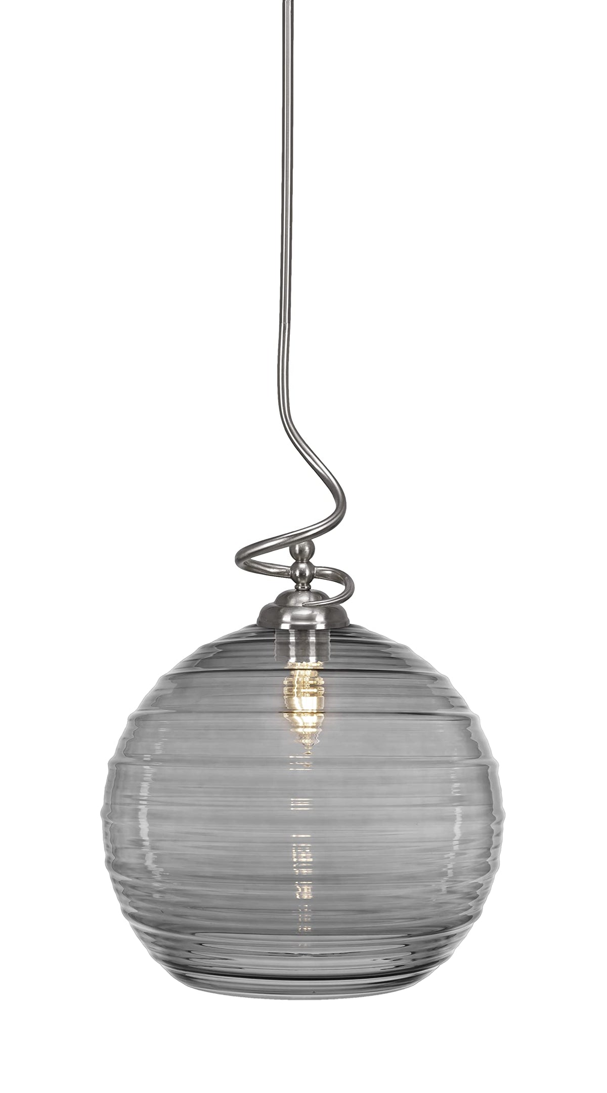 Toltec Lighting Capri 1 Light Pendant in Brushed Nickel (900-BN-5142)