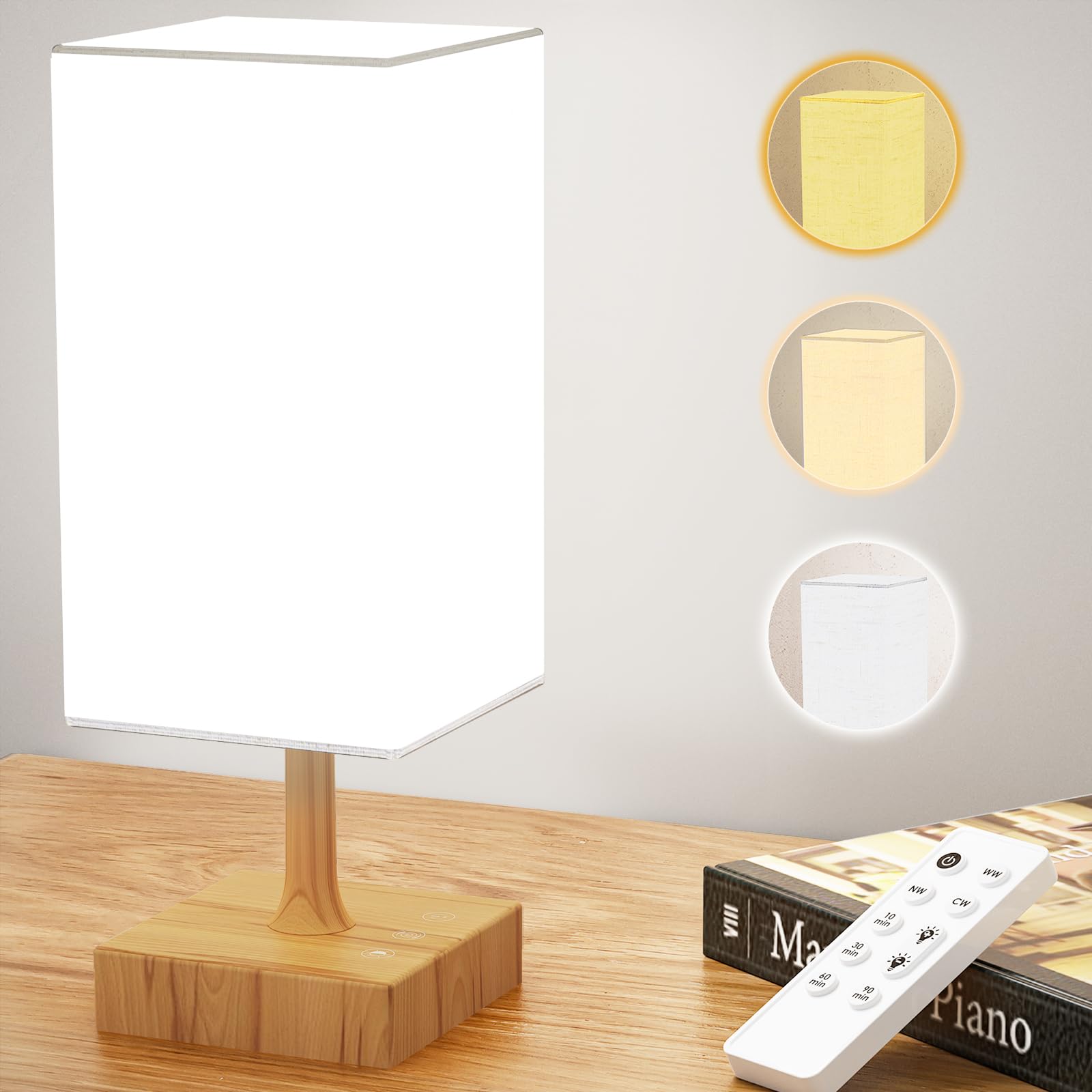 Cycluminor Light Therapy Lamp,10000 Lux Sun Lamp with 3 Color Temperatures, Adjustable Brightness, Timer & Memory Function, Happ
