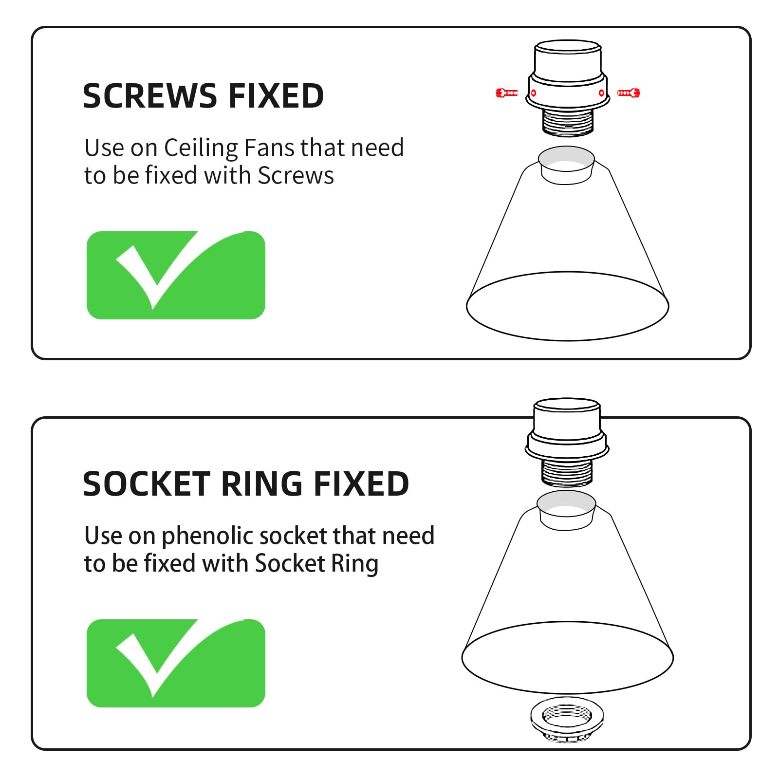 Pendant Light Shade, Alucset Trumpet Star Iron Lampshade Fitter 2.4 Inch Height 7.4 Inch Bottom Diameter 5.7 Inch Fits Bedroom L