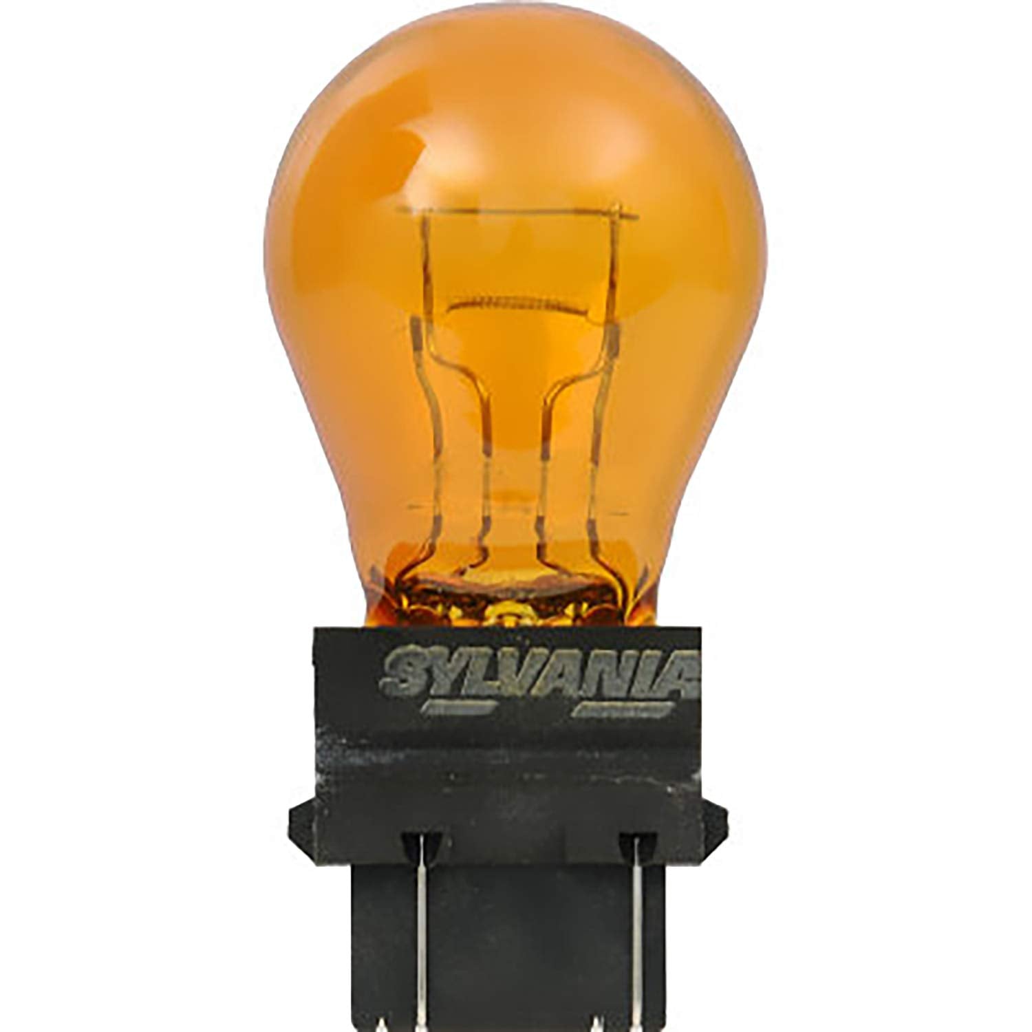 SYLVANIA 3157NA Long Life Mini Bulb - Amber Automotive Light Bulb - 2 Count