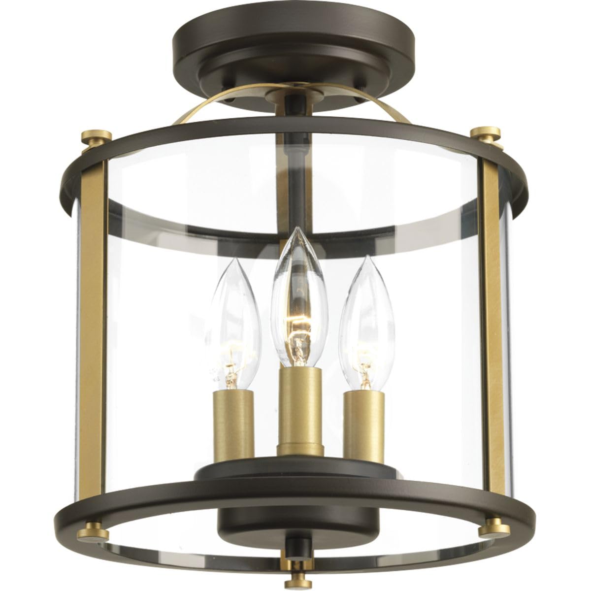 Progress Lighting Squire Outdoor Light Fixture, Alloy Steel, 11.00x9.88x9.88, Bronze, Model P550011-020