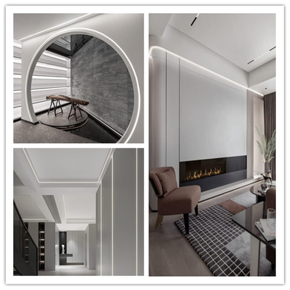 Ksdlmpa 16.4Ft/5M Silicone Led Channel System, Aluminum Profile Substitutes 16X16Mm Diy Led Neon Rope Light Ip67 Waterproof For