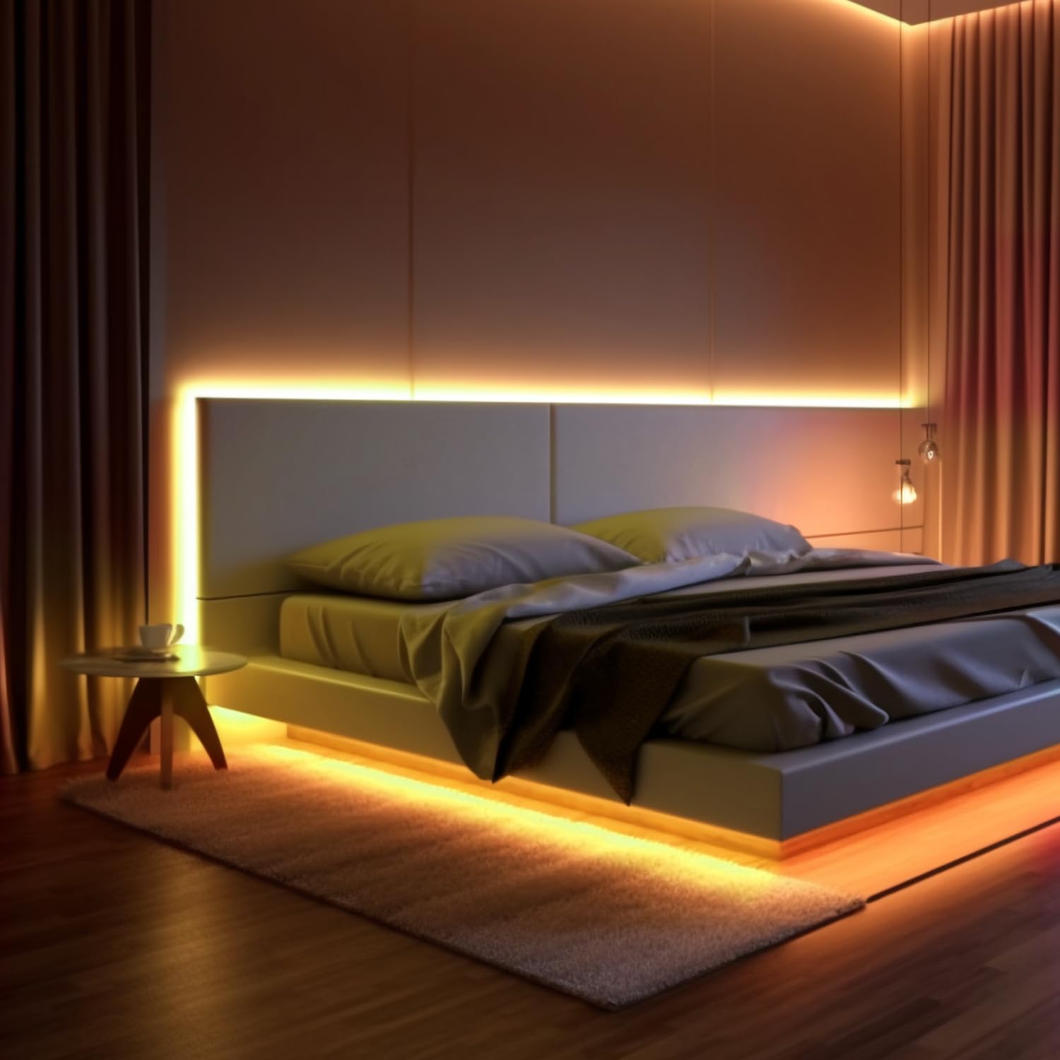 iNextStation LED Neon Strip Light 16.4ft 12V Waterproof Flexible Yellow Model LEDUNIYE283501