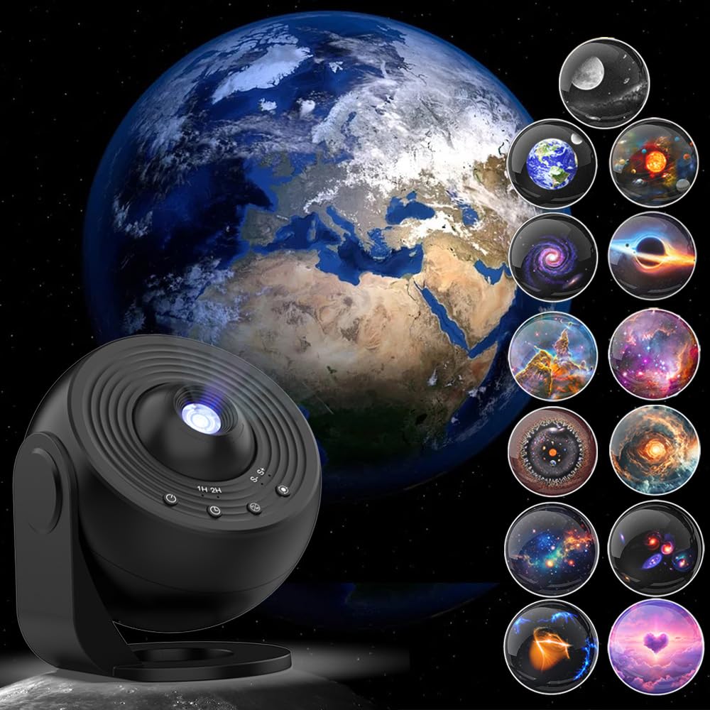 [Pro 2025] Planetarium Projector with Brighter Wider Projection, 13 in 1 Star Projector Galaxy Light with Starry Night Sky Space