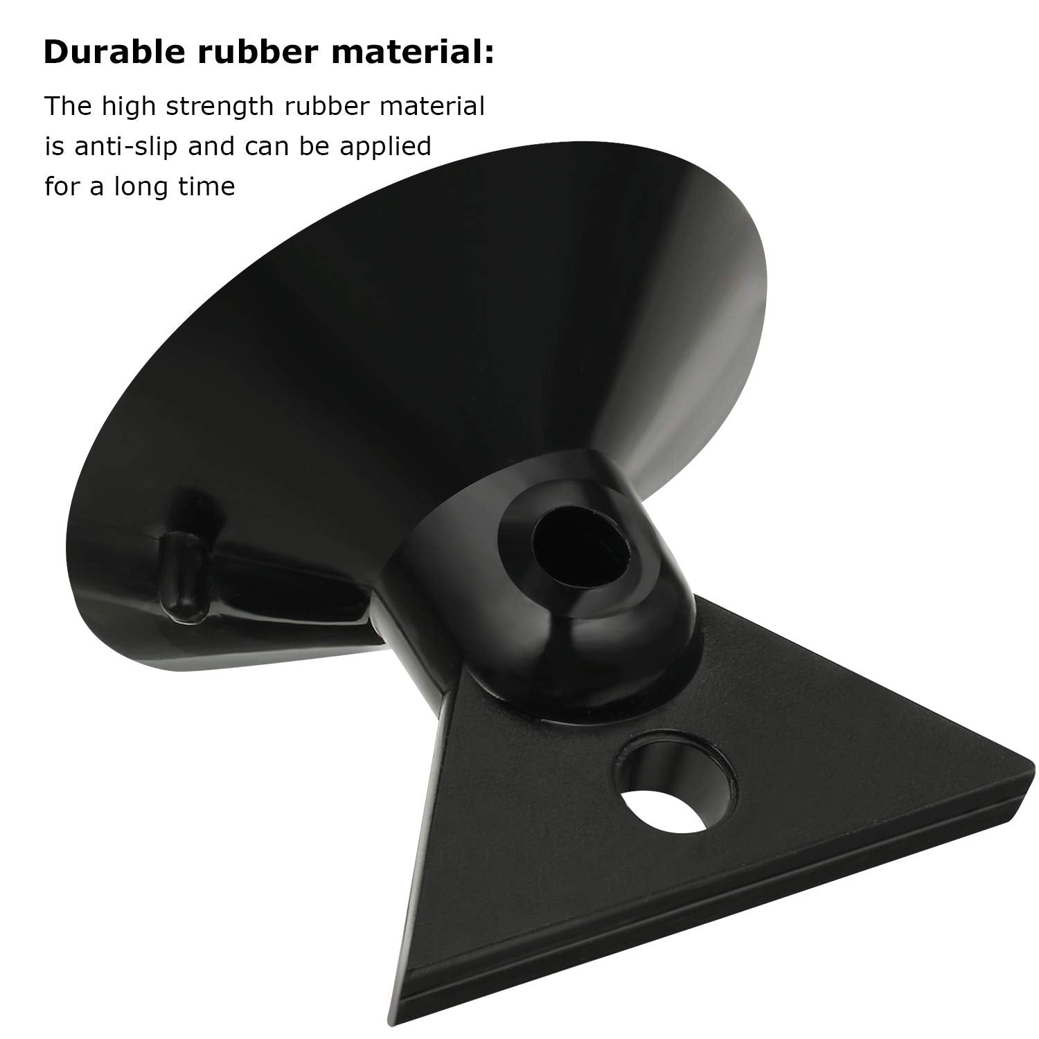 Mudder Light Bulb Suction Cup Removal Tool, Rubber, 3 Count, Black