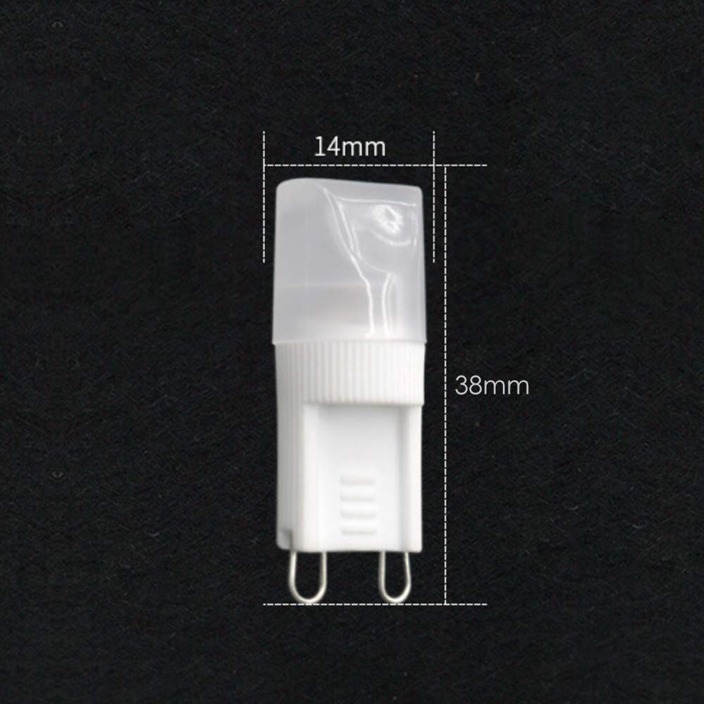 Mini G9 Led Bulb 2W(6 Pack), G9 Ceramic Bulbs Replacement 20W Equivalent Halogen Bulbs Daylight White 6000K G9 Light Bulbs For H