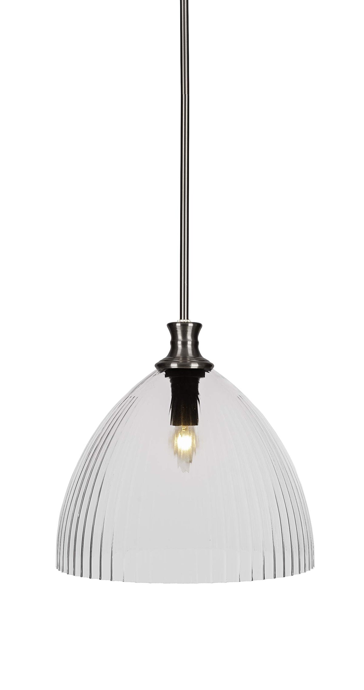 Toltec Lighting Carina 1 Light Pendant in Brushed Nickel (75-BN-4690)