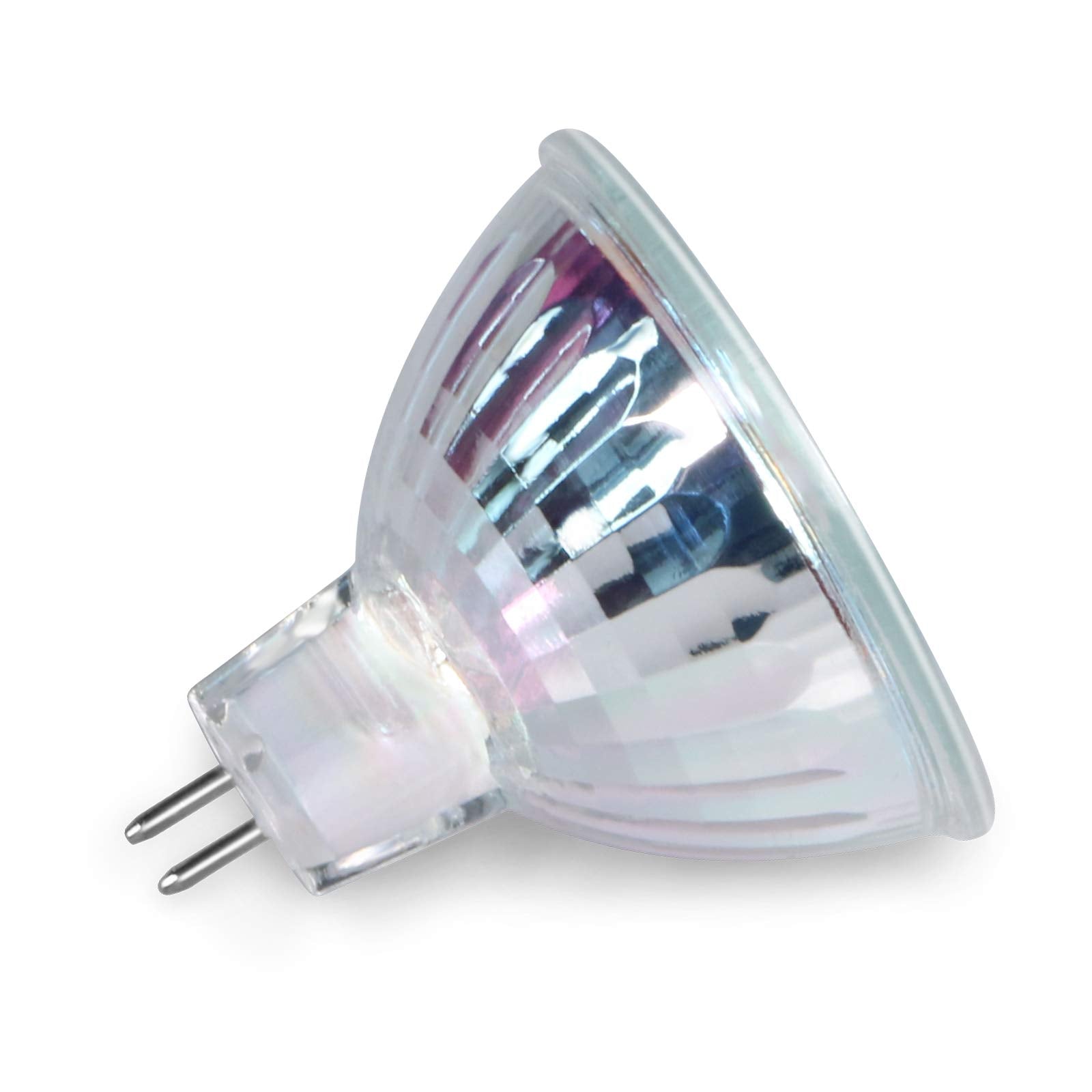 GECXGY MR16 Halogen Light Bulbs 50W 12V Dimmable Clear Glass 6 Pack