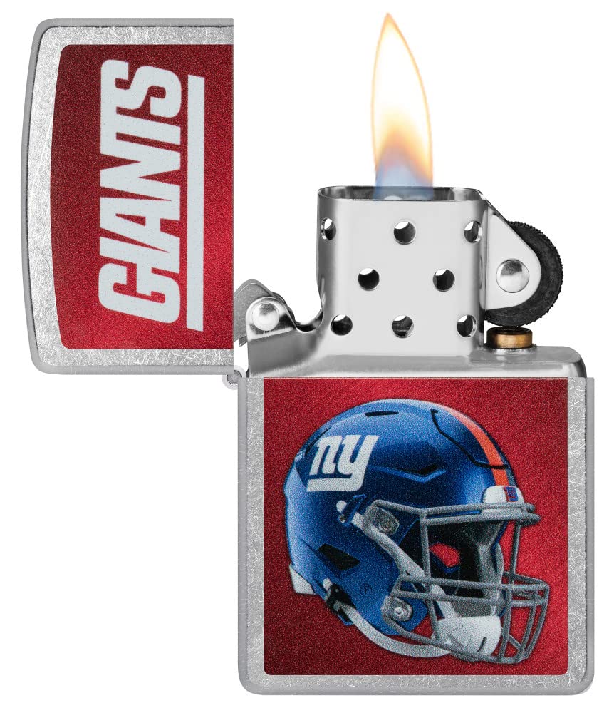 Zippo Nfl New York Giants Helmet Street Chrome Pocket Lighter