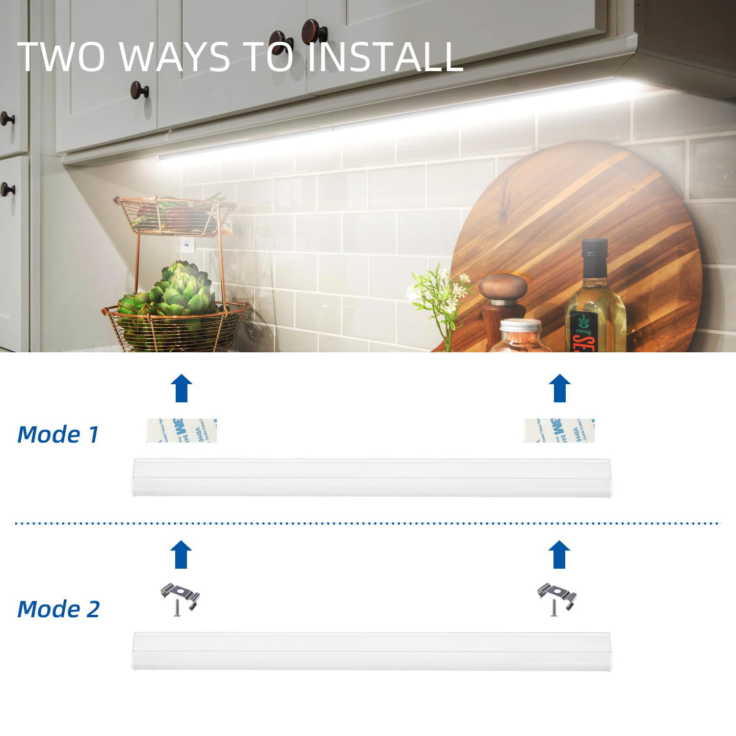 Leleju Led Shop Light 3Ft, 15W, 6000K, 1500Lm, Linkable Ceiling &