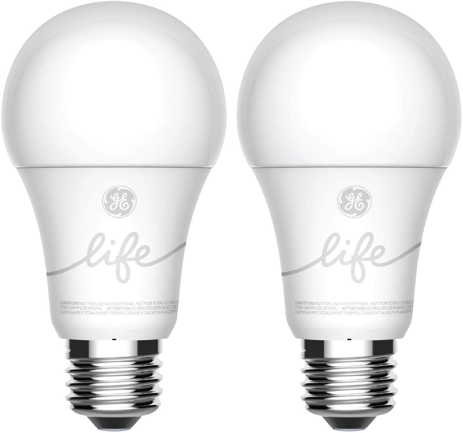 Ge Lighting Cync Smart Light Bulbs, Bluetooth Enabled, Alexa And Google Home Compatible, Soft White (2Pack), Packaging May Vary