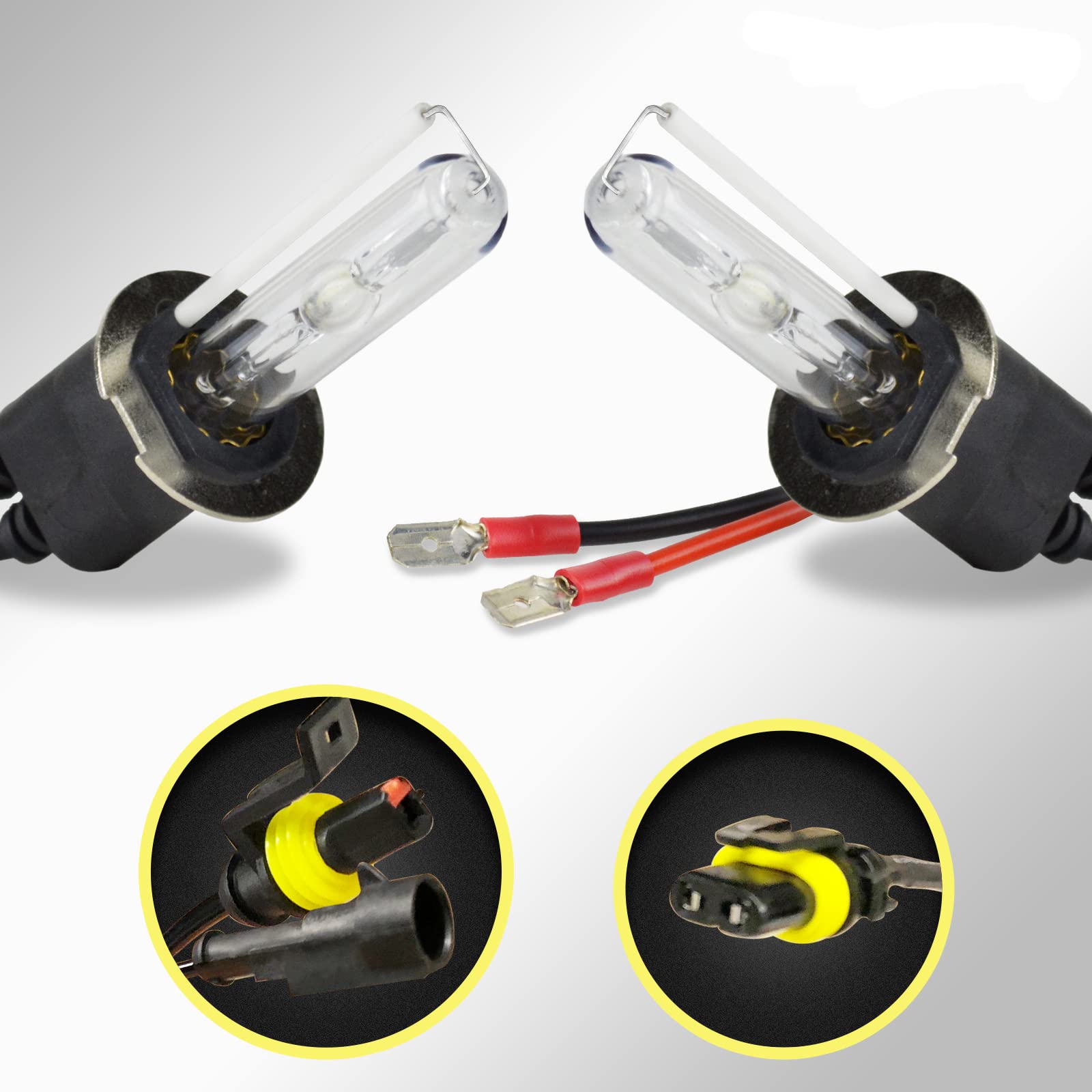 Innovited HID Xenon H3 12000K Replacement Bulbs (1 Pair) Brillant Blue