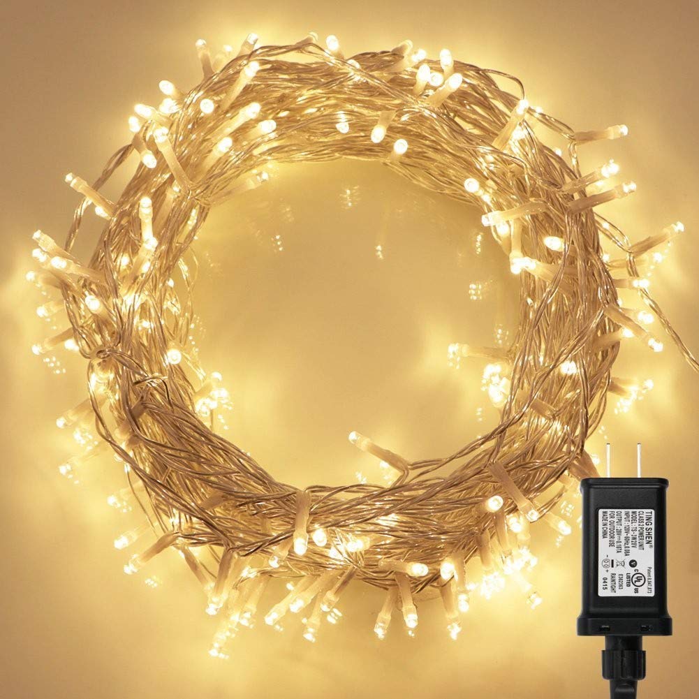 koopower 200 LED Indoor String Lights with Remote and Timer, 65ft Linkable (Max 162.5 FT) Fairy Lights, Plug-in String, 8 Modes,