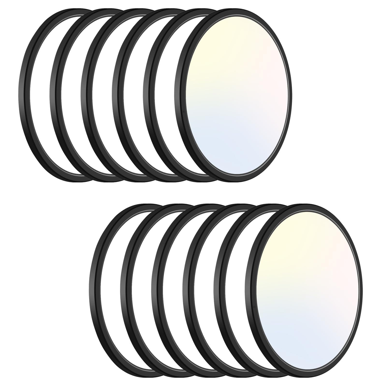 libtit 13 Inch Led Flush Mount Ceiling Light Fixtures, 3 Color 3000K-4500K-6000K Selectable, Thin Flat Round Lighting Fixture Su