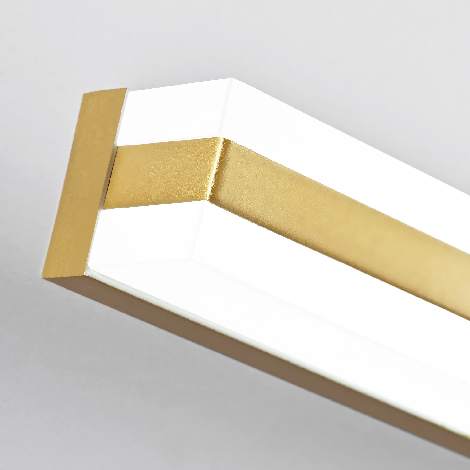 Solfart Dimmable Led Bathroom Vanity Light Fixture 31.9 Inch Golden Aluminum Over Mirror