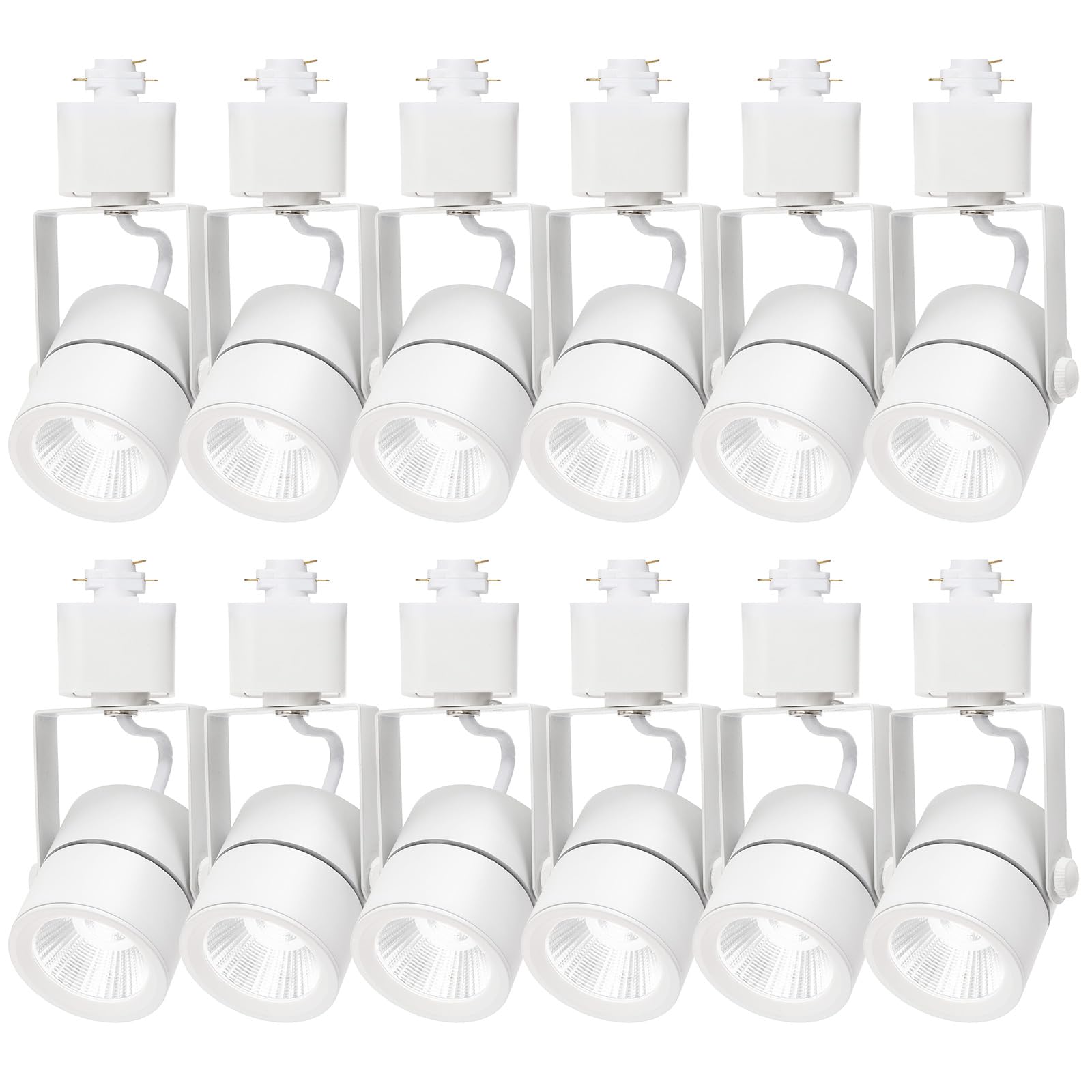 INTWELL 10W H Track Lighting Heads,Dimmable LED Track Light Heads for Accent Retail Artwork,4000K Netural White, Linear Track Li