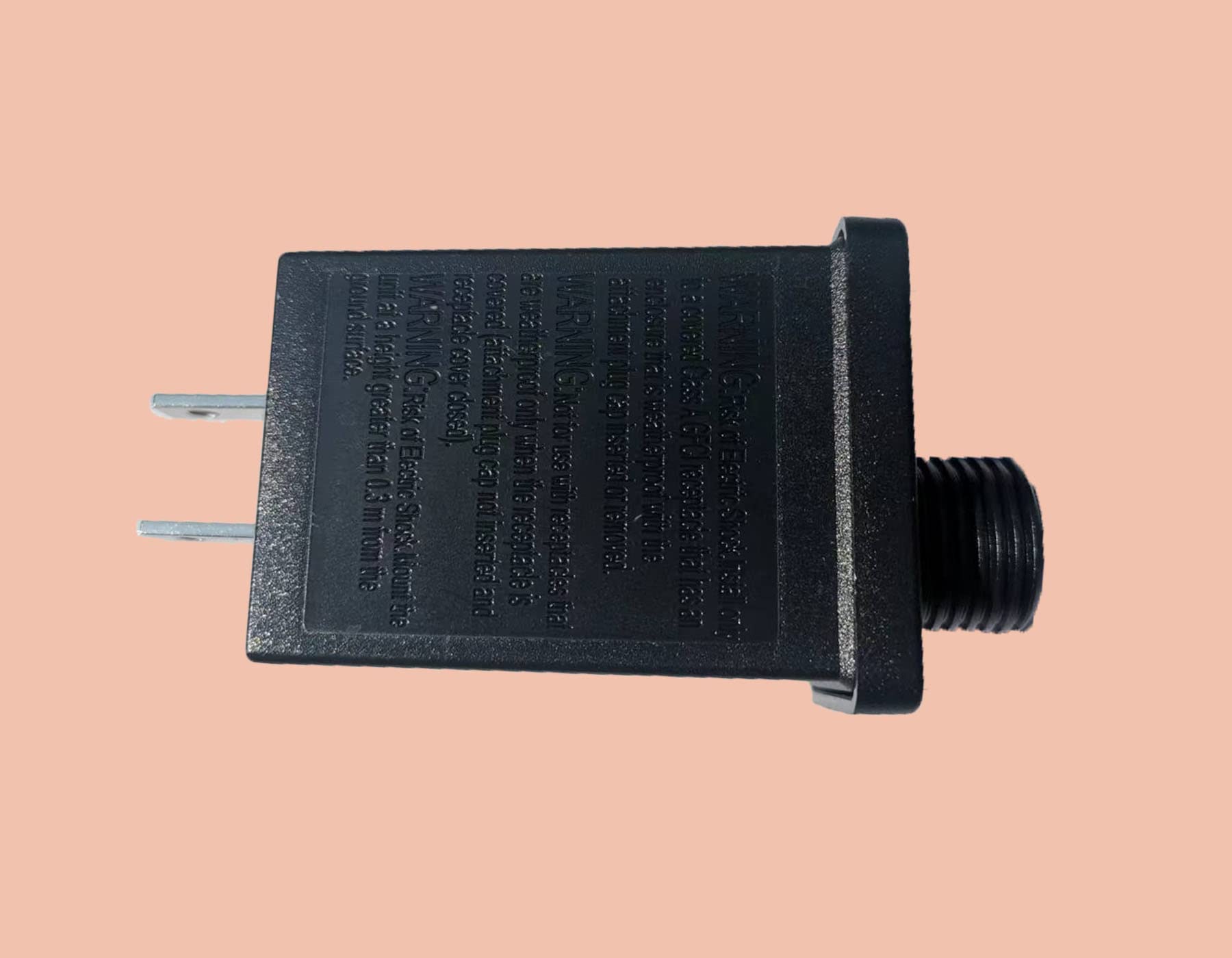 Slaige 12V-1000mA Inflatable Adapter Power Supply - Black, Model A-1000, IP44 Low Voltage Transformer for Yard Decorations