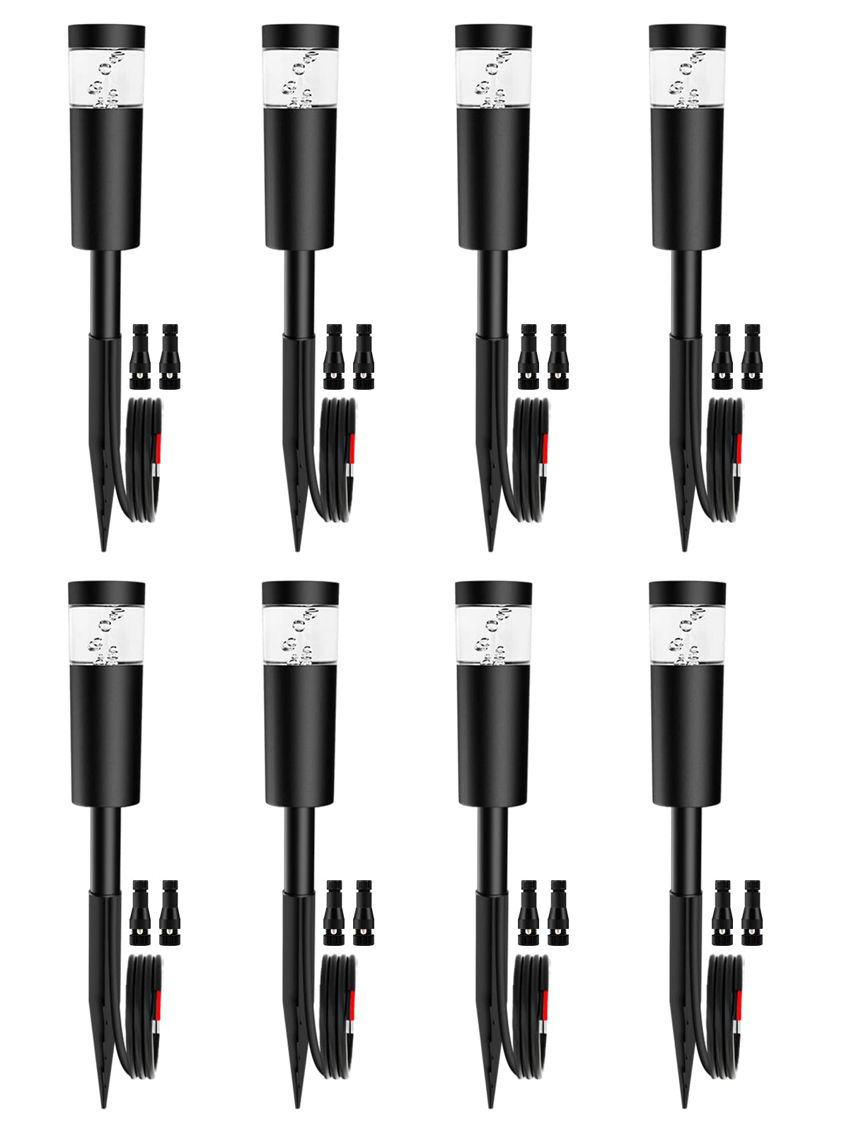 Doreio 5W Low Voltage Warm White Led Landscape Pathway Lights, 8 Pack, Ip65 Waterproof