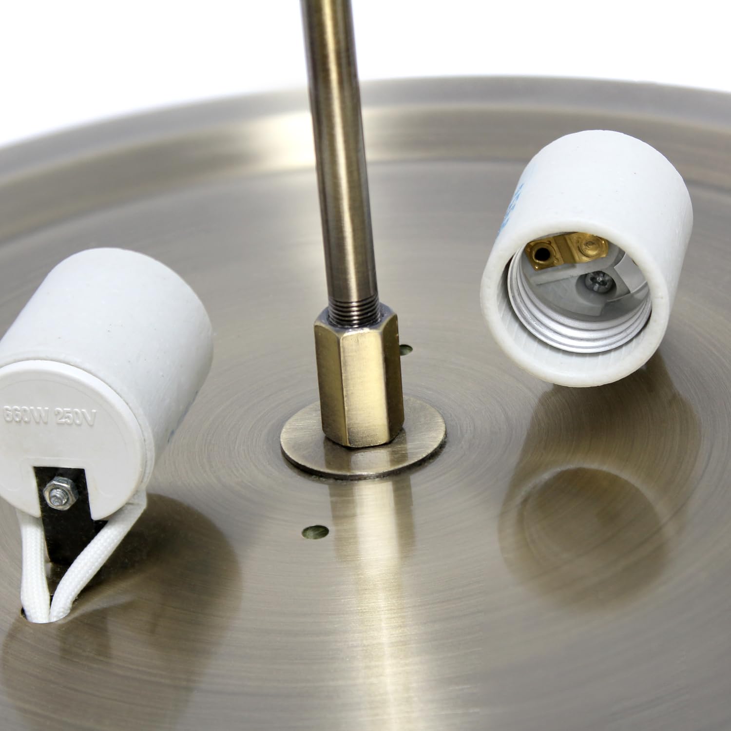 All The Rages 2-Light Flush Mount Ceiling Light, Crystal, Antique Brass, Model Lhm-2000-Ab-2Pk, Set Of 2