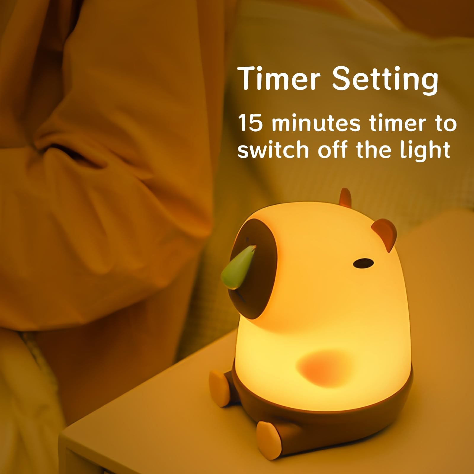 Angtuo Capybara Night Light, Dimmable Capybara Lamp, Capybara Light, Cute Room Decor