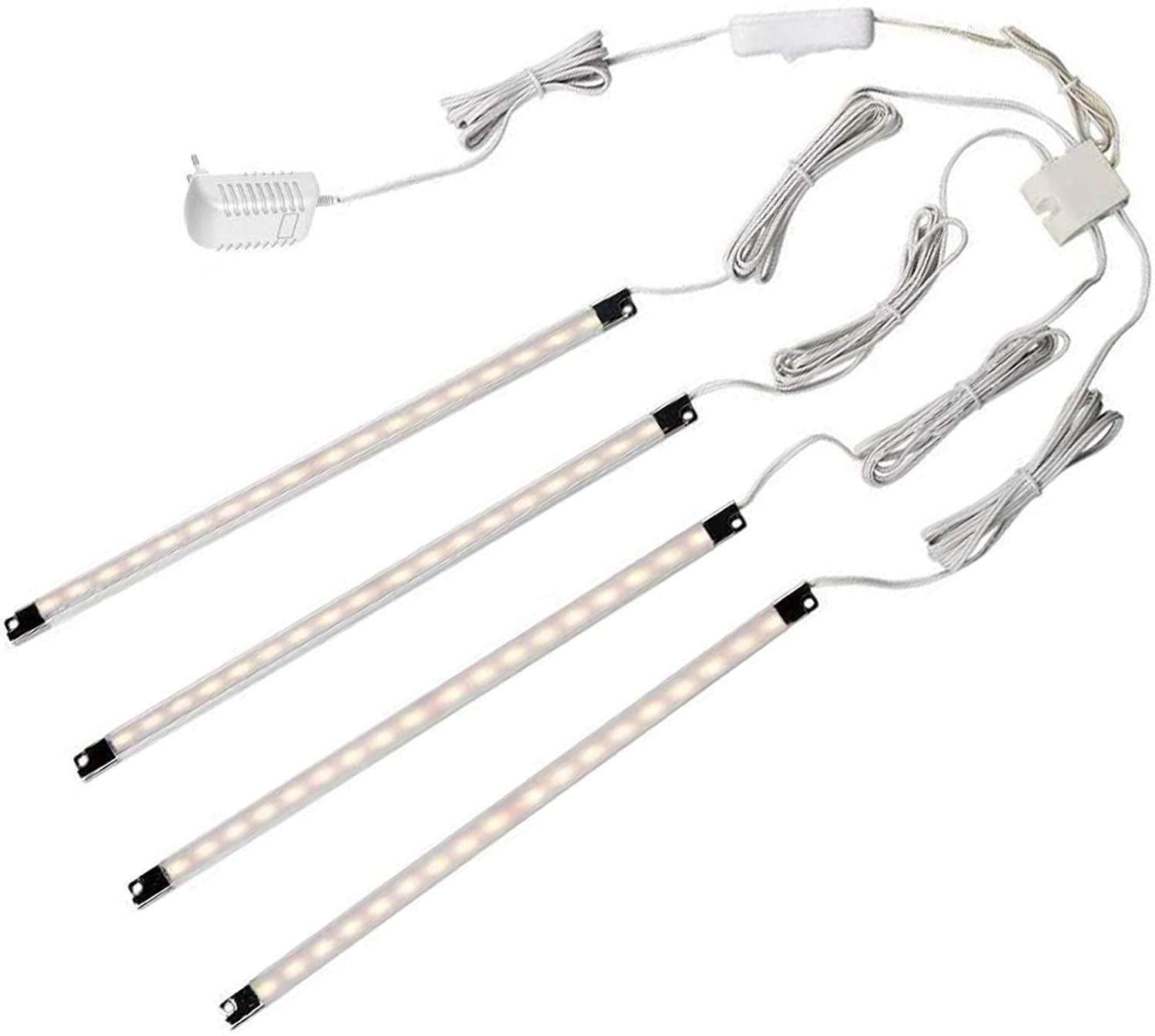 Cefrank Under Cabinet Lighting Bookshelf Light Bar - Ul-Listed - Low Profile - Energy Saving - Cool To Touch - Soft Warm White