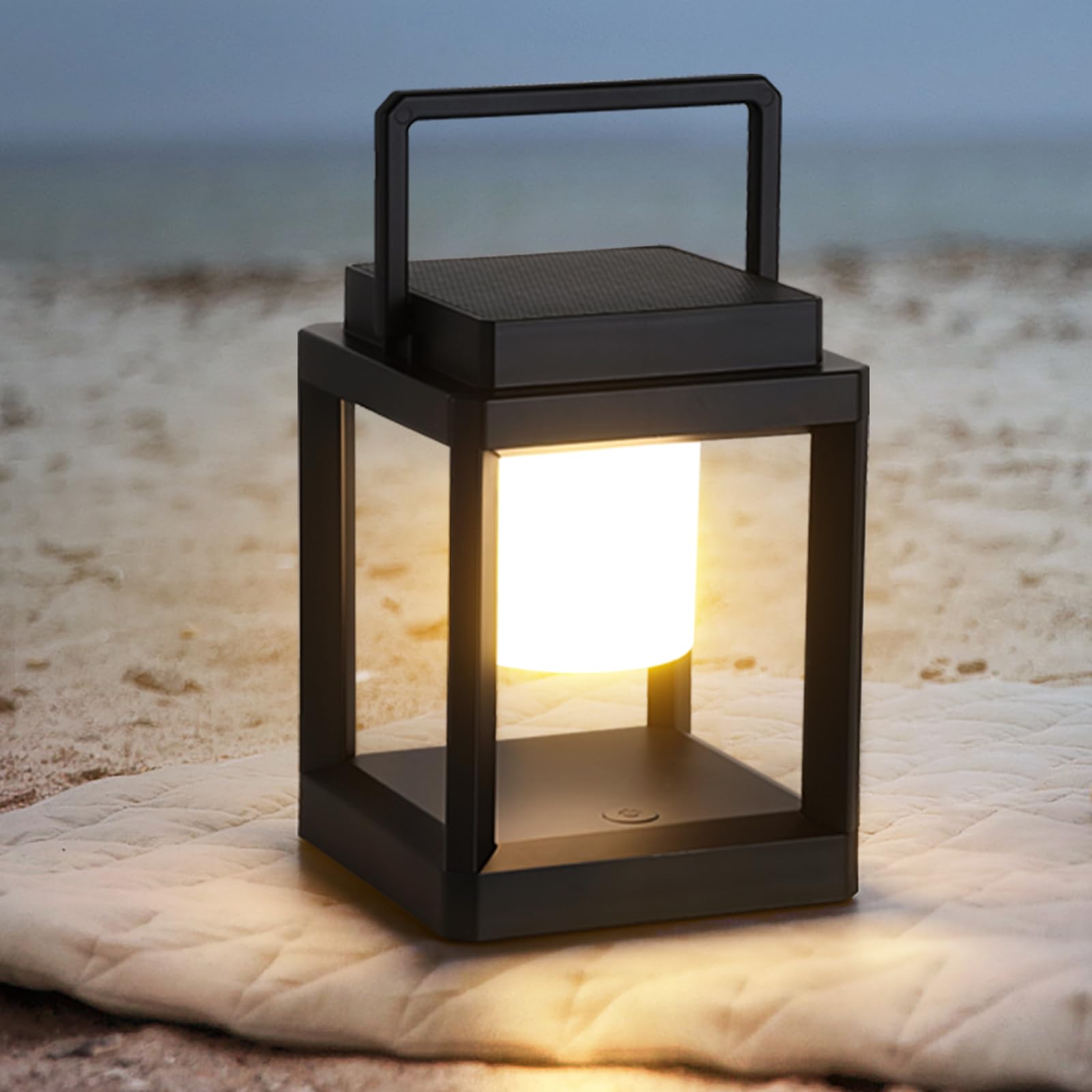 Ridalux Solar Lantern Outdoor Table Lamp - Portable Waterproof Led Lights For Patio & Camping