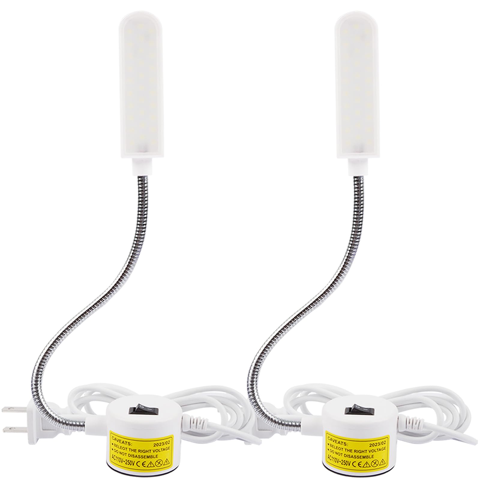 AUTIDEFY 30LEDs Sewing Machine Light, 6 Watt Portable Work Light, Flexible Gooseneck Lampe with Magnetic Base for Workbench Lath