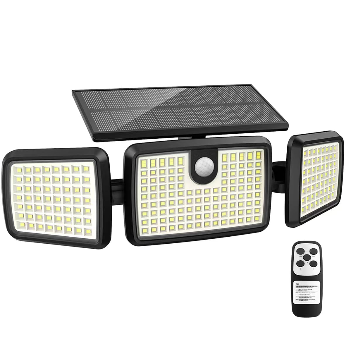 Solar Lights Outdoor, Quick Charge Solar Motion Deck Lights Outdoor For Deck With 232Leds High Brightness, Larger Built-In Tempe