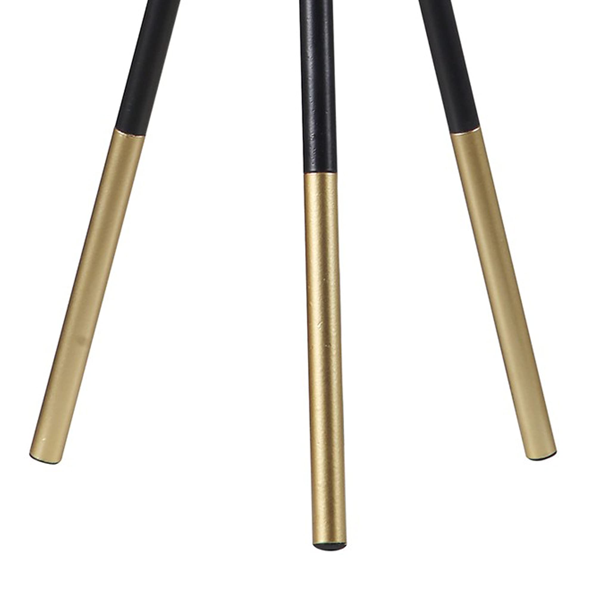 Benzara Bm240326 65.25 In. Table Lamp With Tripod Metal Base, Black & Gold